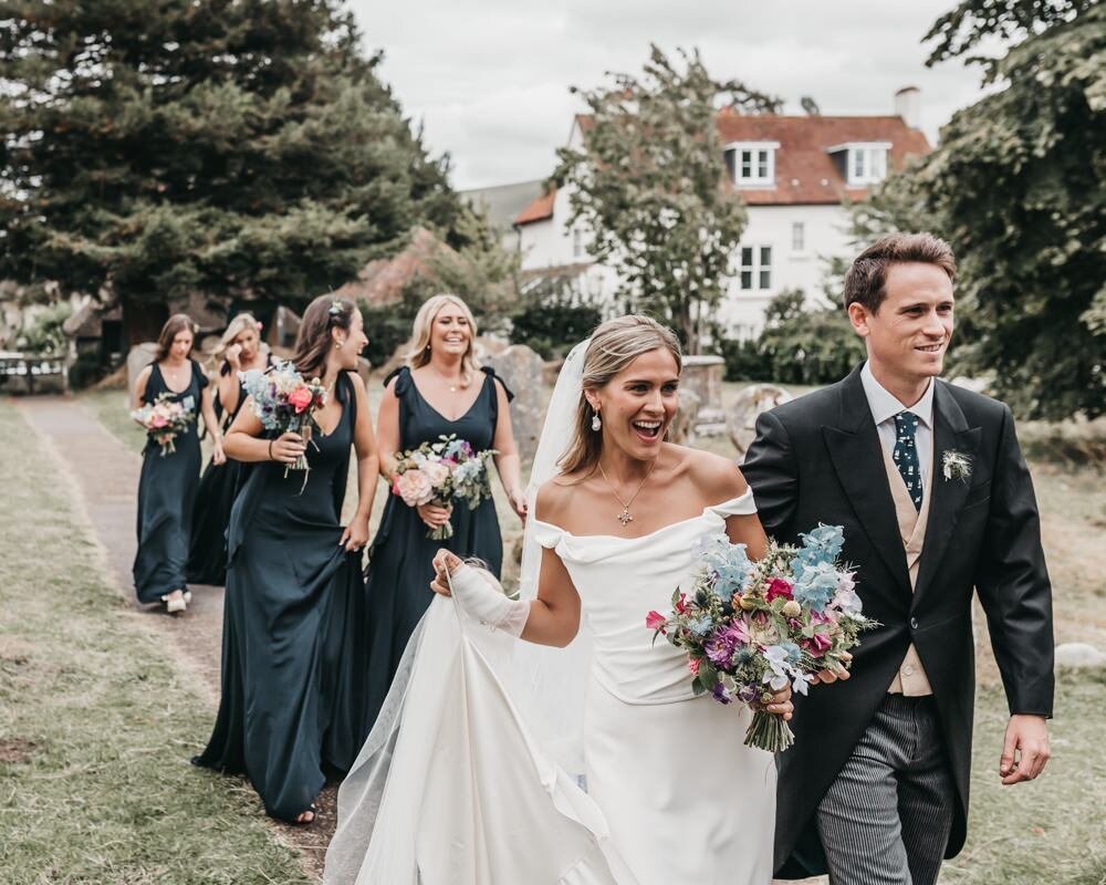 Beautiful bride Lottie wears the Charlotte dress by Halfpenny London