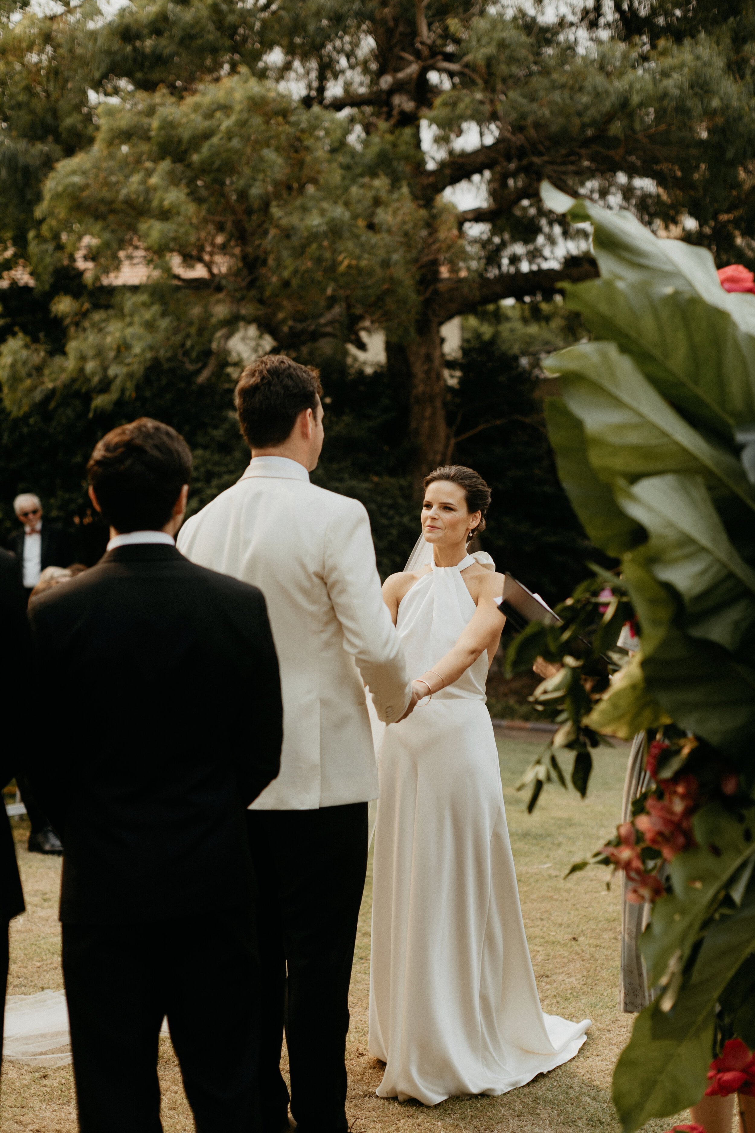 Beautiful bride Katie wears the Cheryl dress from Halfpenny London