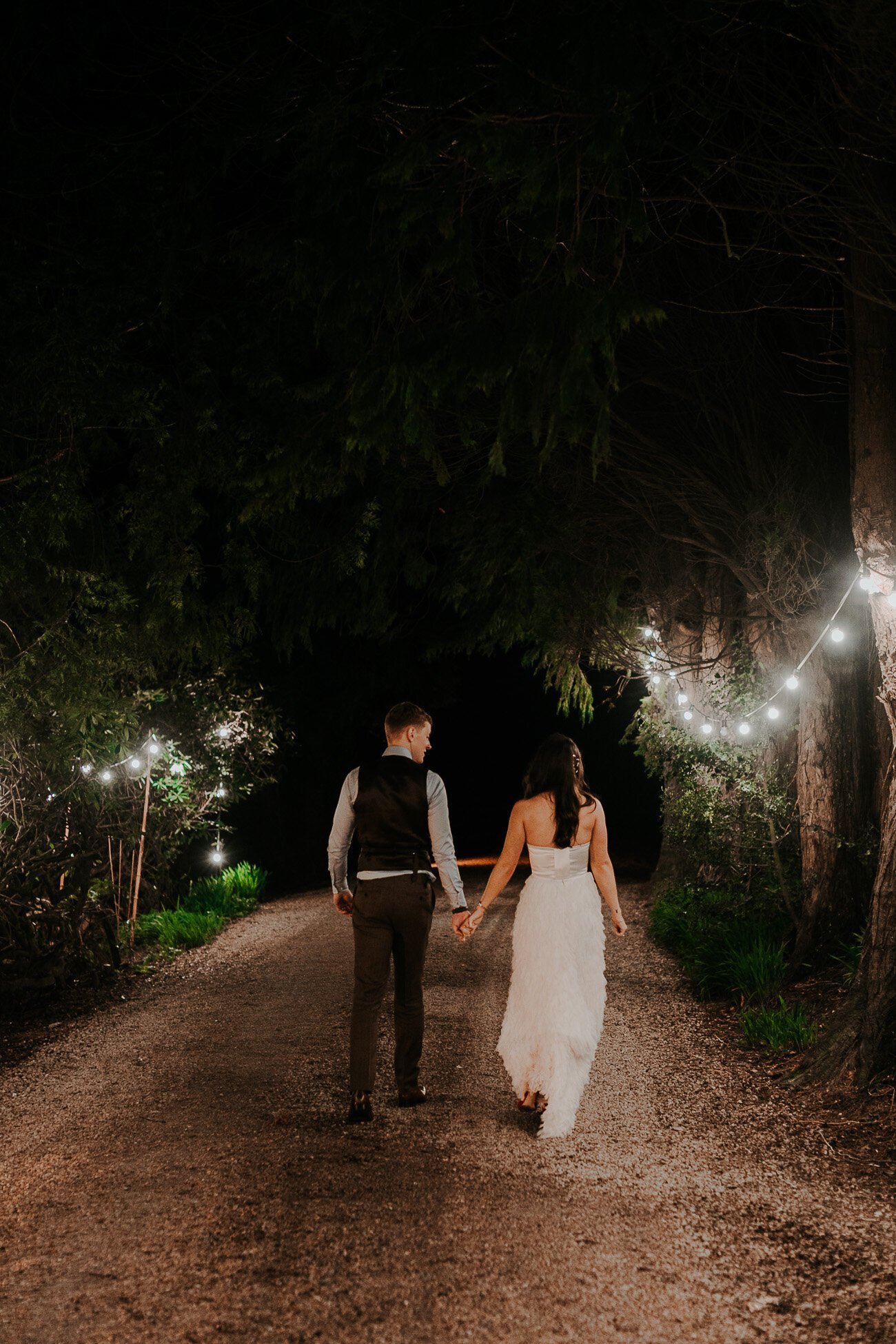 Beautiful bride Claire wears the Laura top and Swan skirt from Halfpenny London