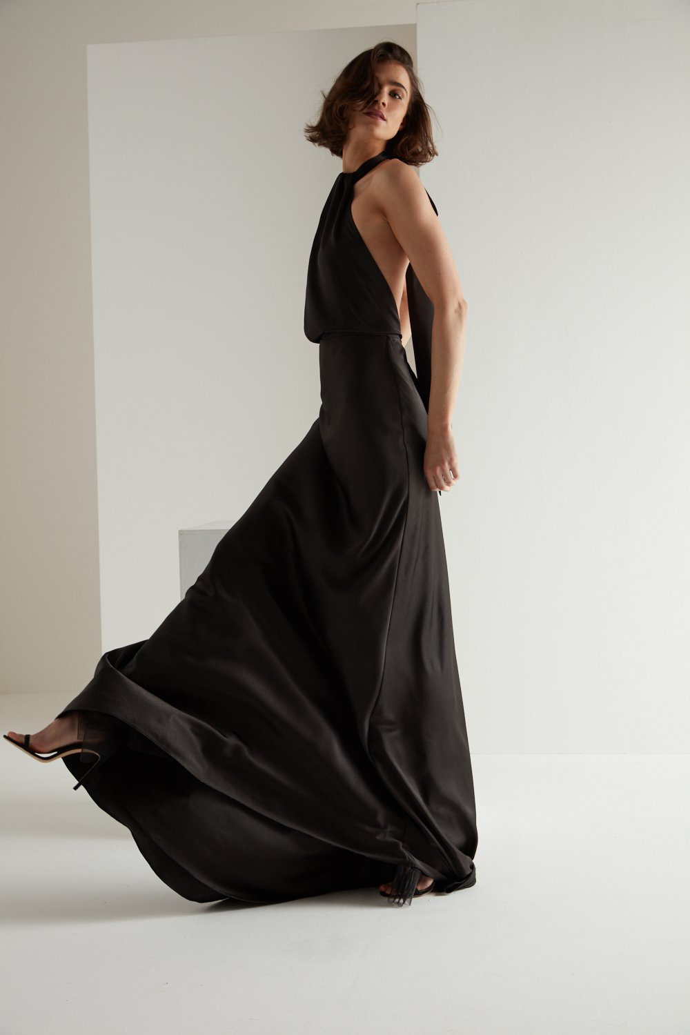 Cheryl dress in Black by Halfpenny London