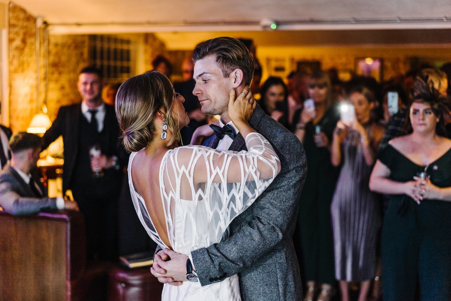 Beautiful bride Chloe wears the Willow dress by Halfpenny London