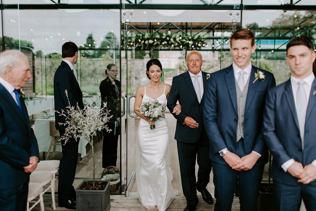 Beautiful bride Victoria wore a wedding dress by Halfpenny London