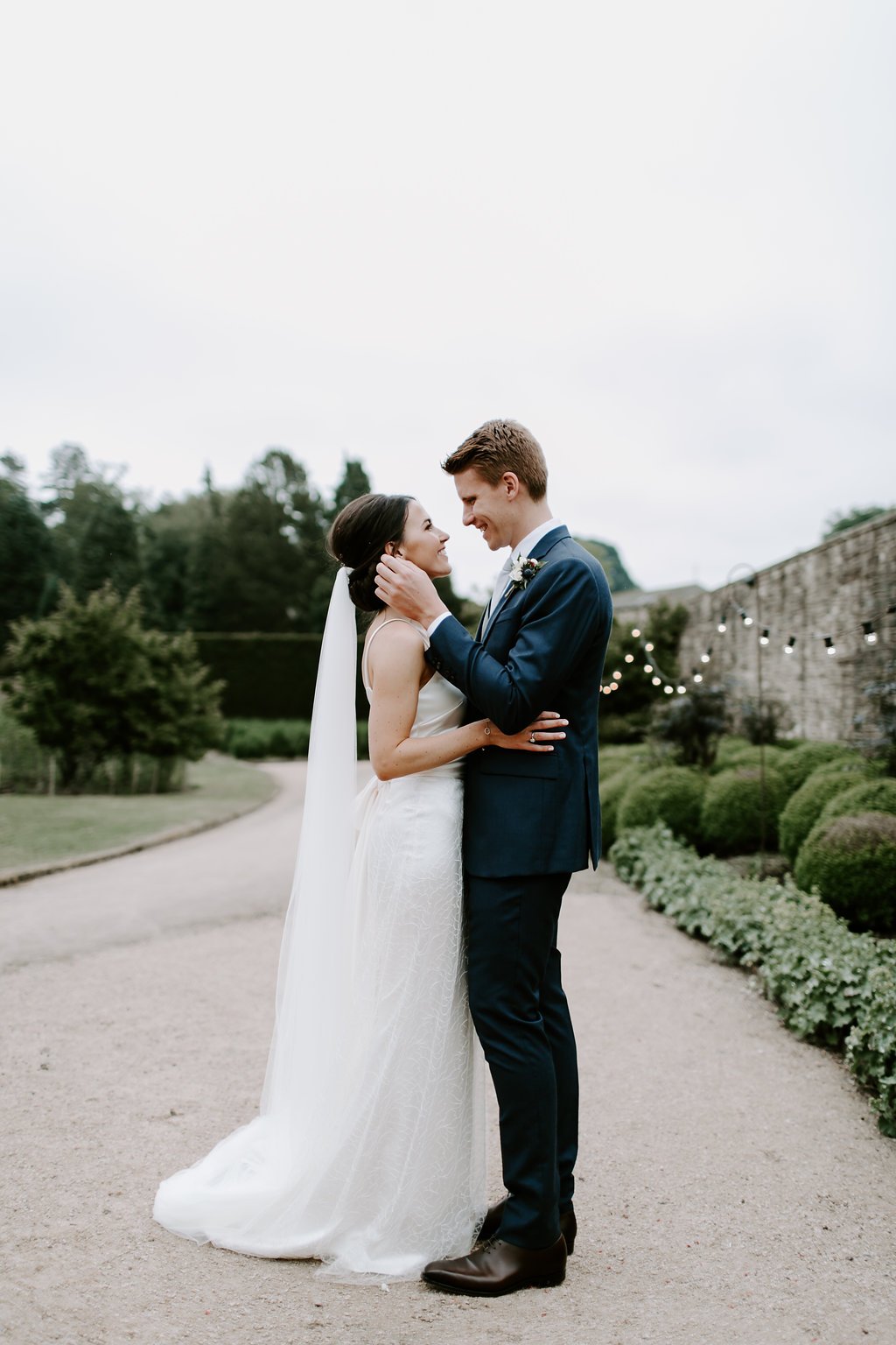 Beautiful bride Victoria wore a wedding dress by Halfpenny London