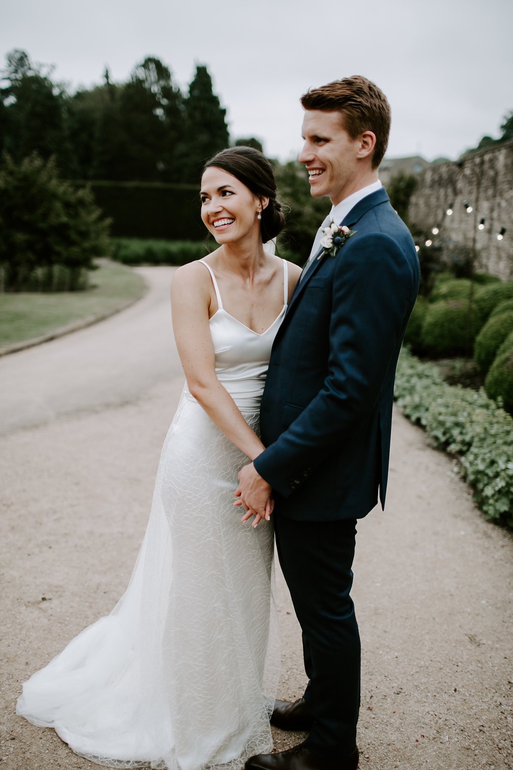 Beautiful bride Victoria wore a wedding dress by Halfpenny London