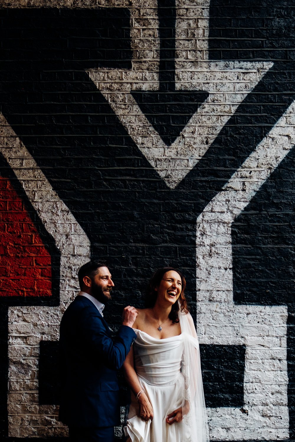 Beautiful bride Hannah wears the Andrea corset and skirt by Halfpenny London