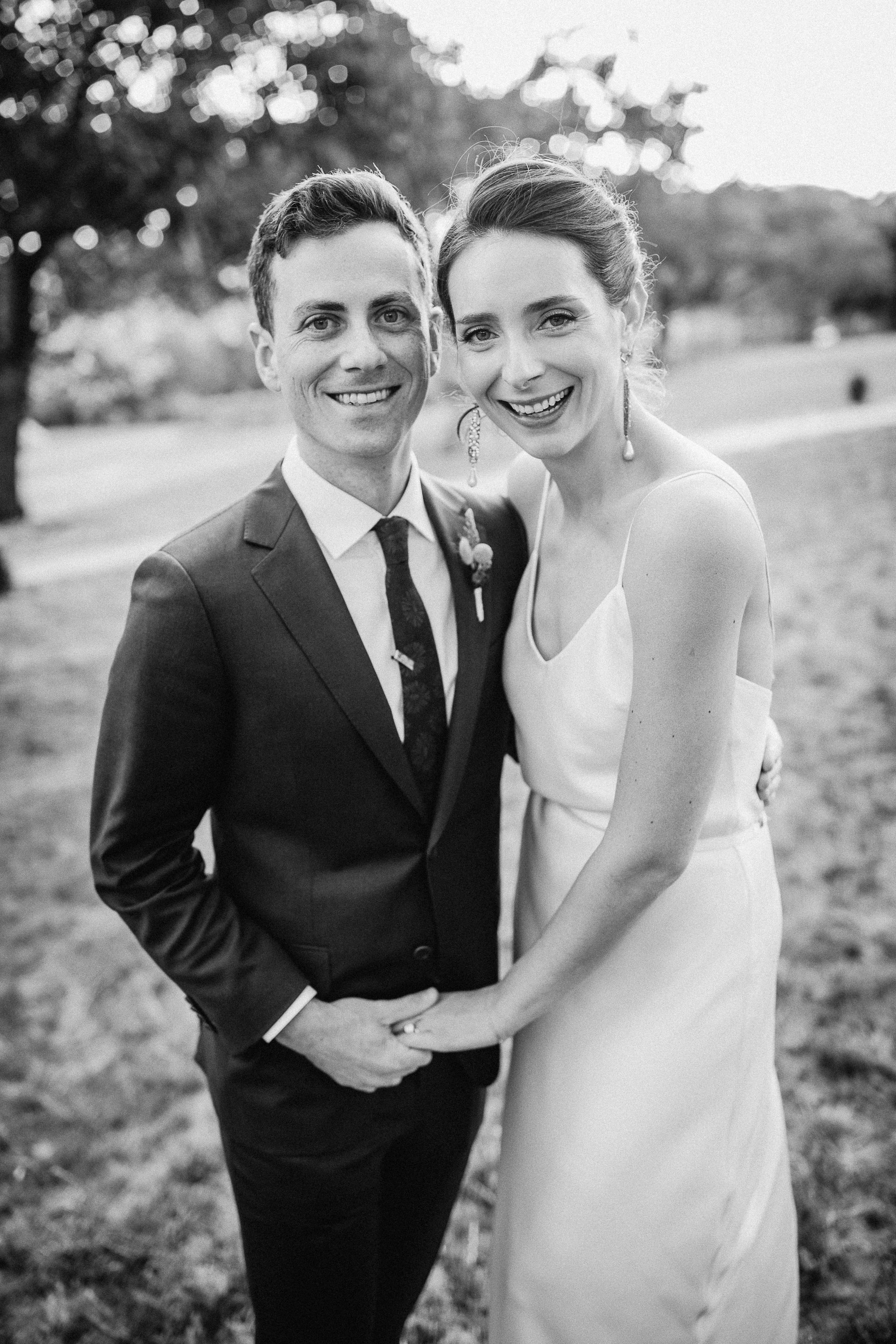 Beautiful bride Cate wore the Cliff tiered lace wedding dress by Halfpenny London