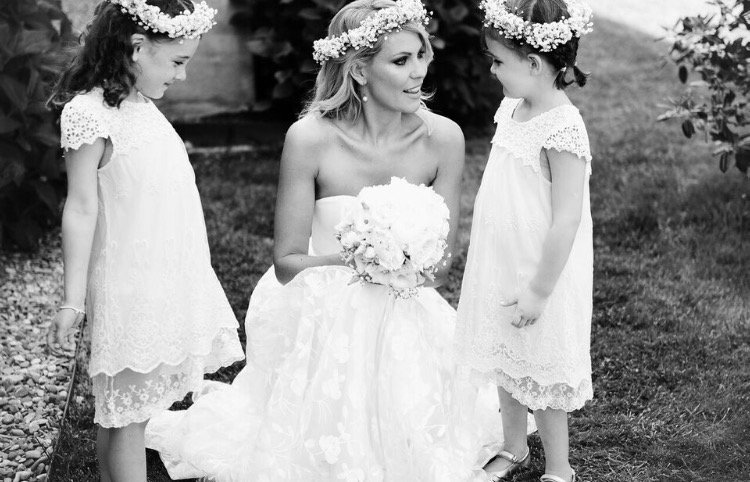 Beautiful bride Fiona wears the Esme dress by Halfpenny London!