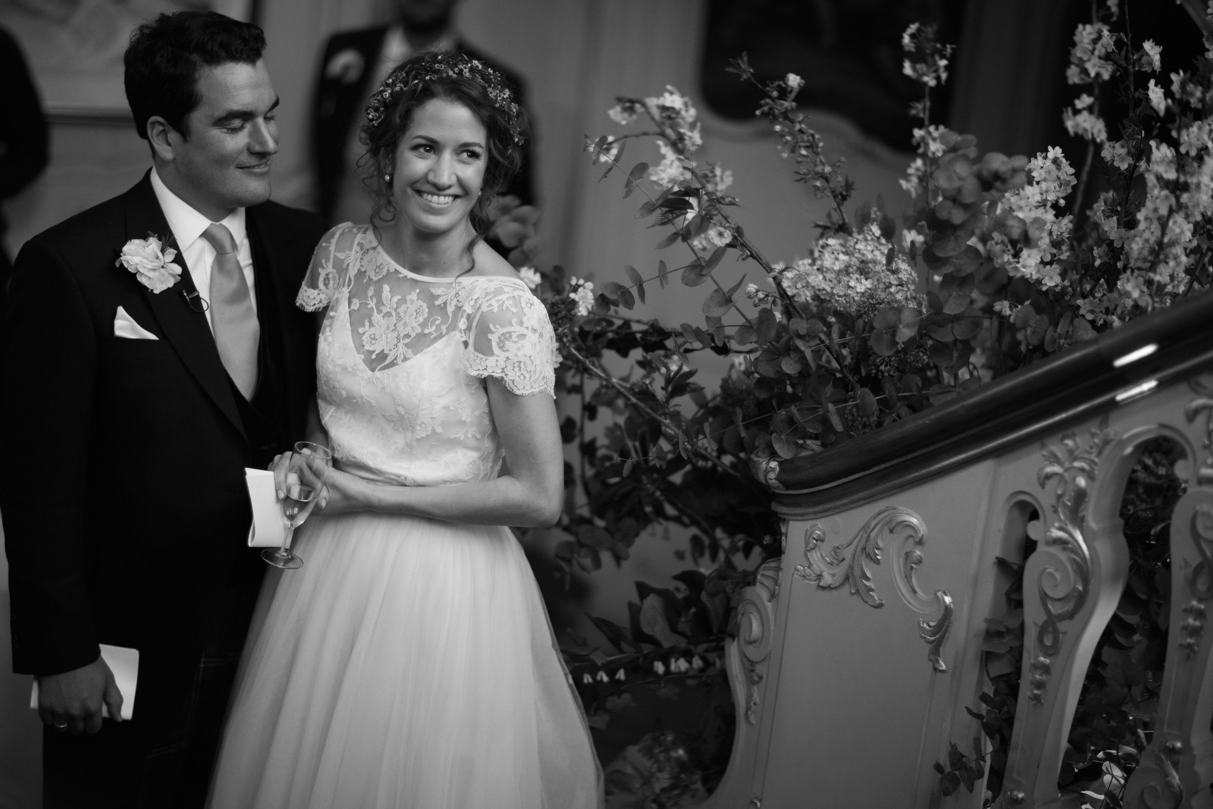 Beautiful bride Eleanor wears British bridal designer Halfpenny London