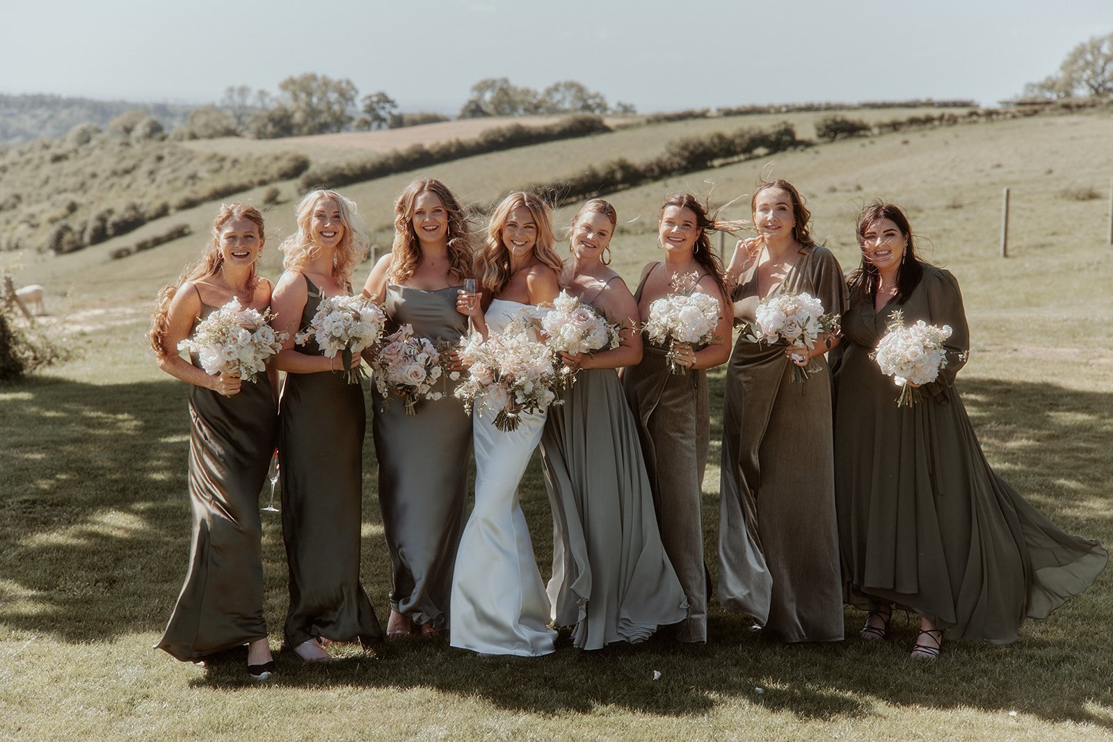 Beautiful bride Rosie wore the Harbour wedding dress by Halfpenny London
