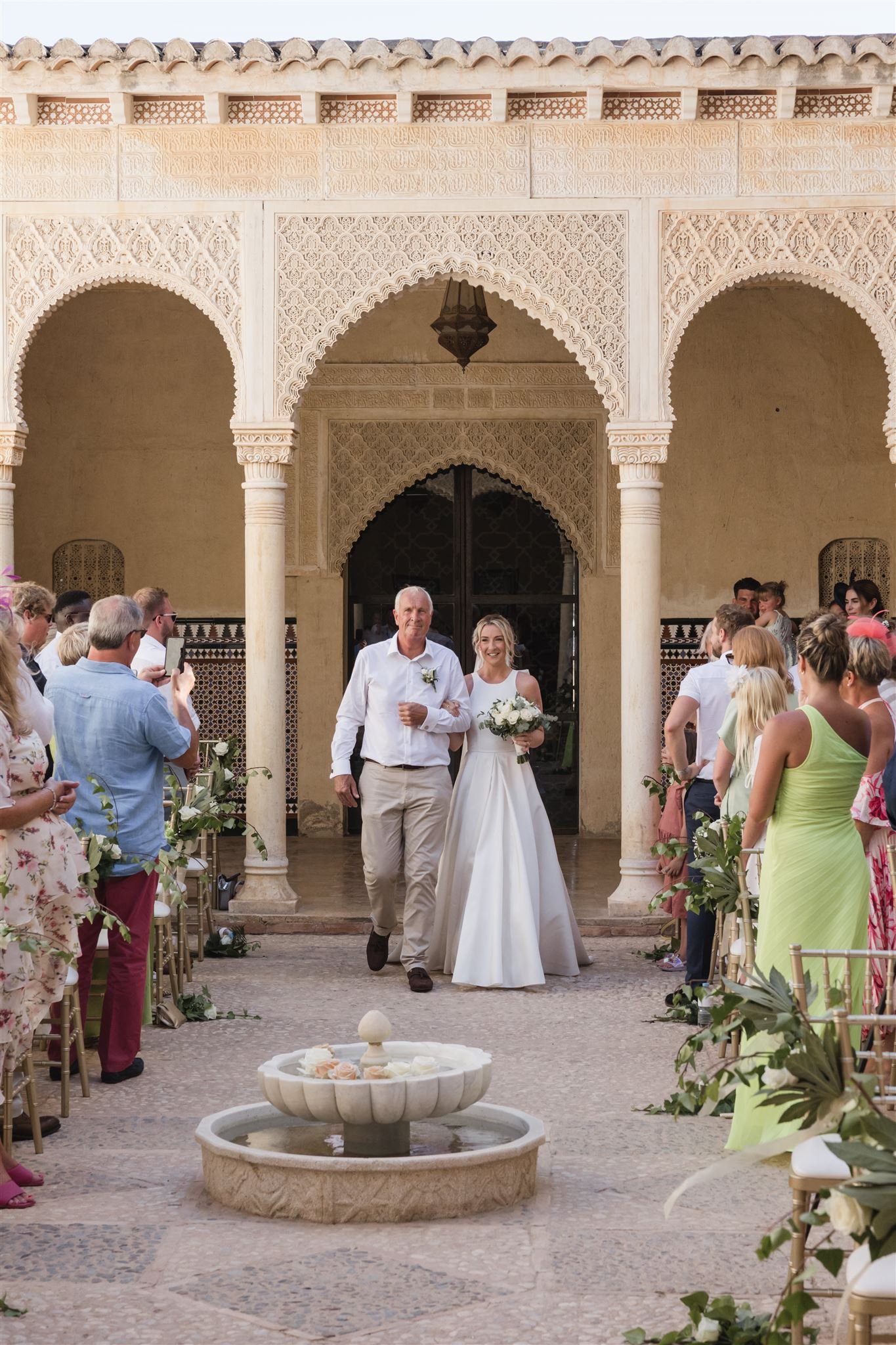 Beautiful bride Sally wore the Oak wedding dress by Halfpenny London