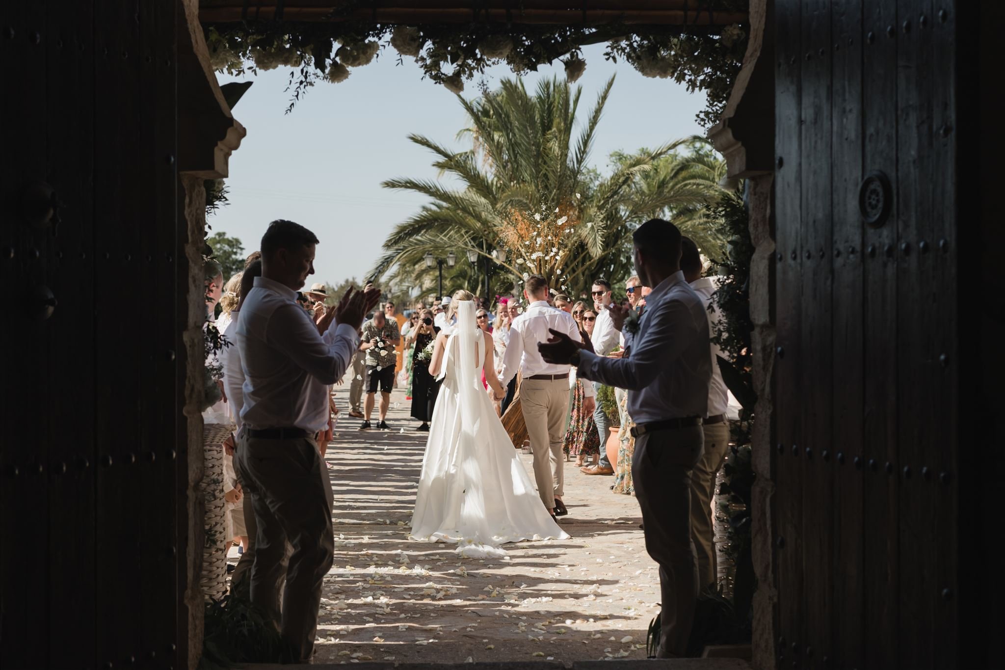 Beautiful bride Sally wore the Oak wedding dress by Halfpenny London