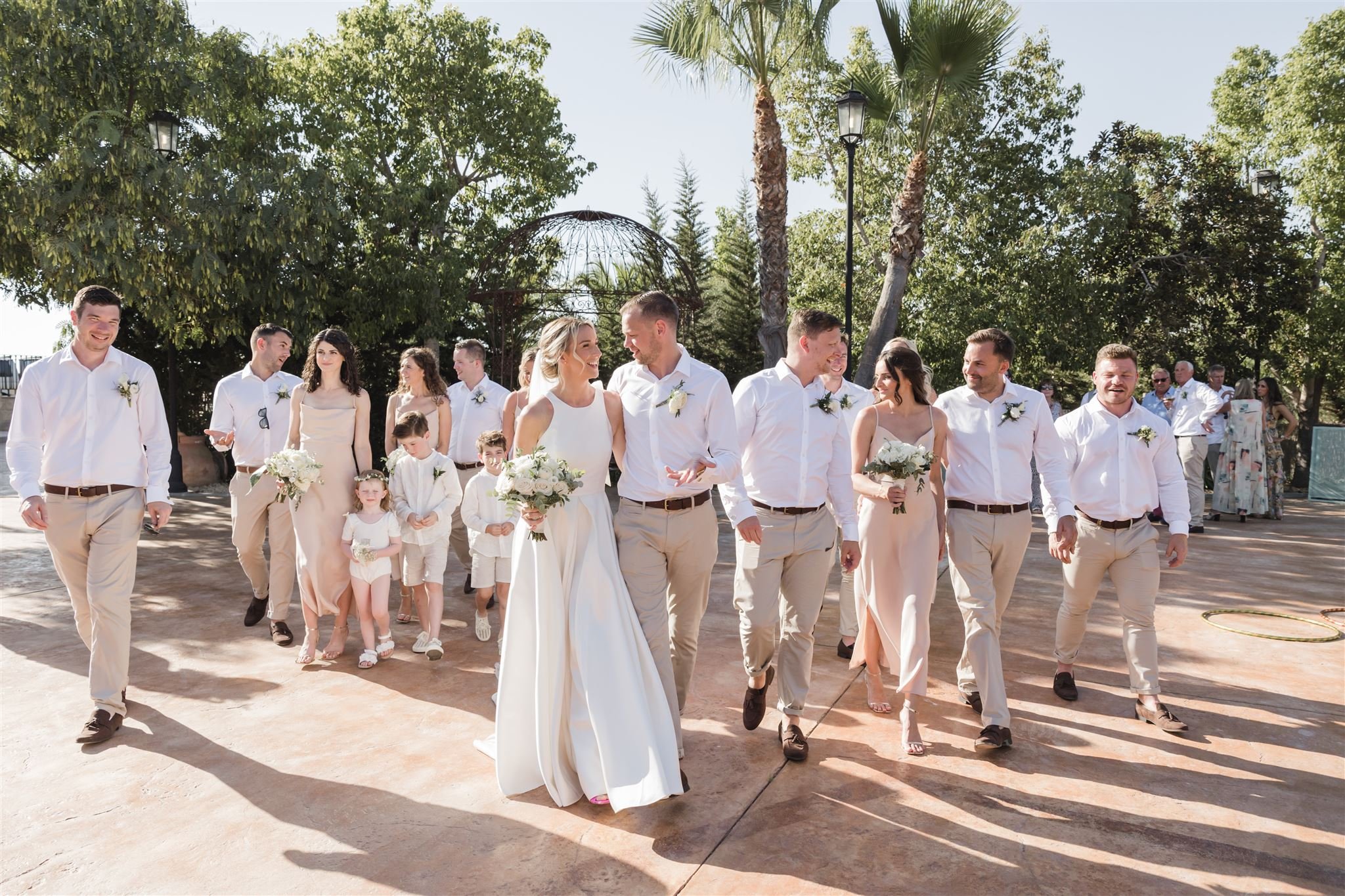 Beautiful bride Sally wore the Oak wedding dress by Halfpenny London