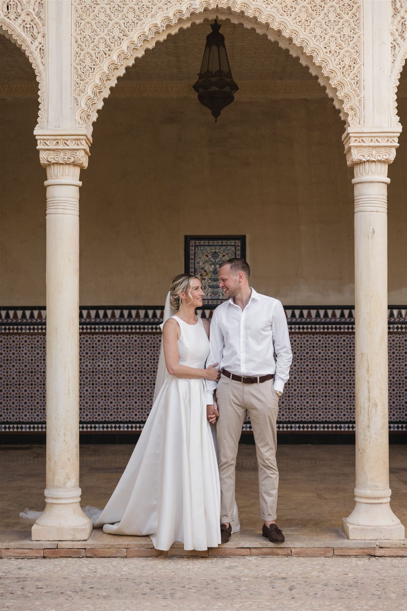 Beautiful bride Sally wore the Oak wedding dress by Halfpenny London