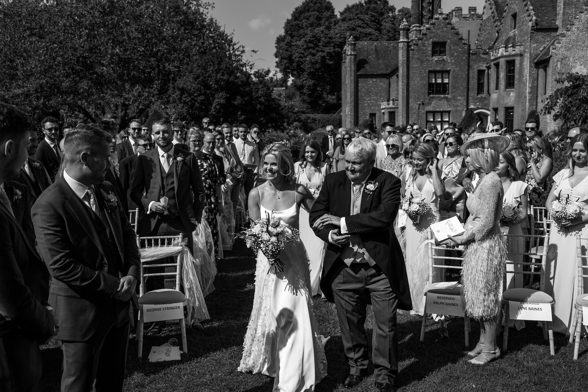 Beautiful bride Emily wore the Finsbury wedding dress and Beale overskirt by Halfpenny London on her wedding day