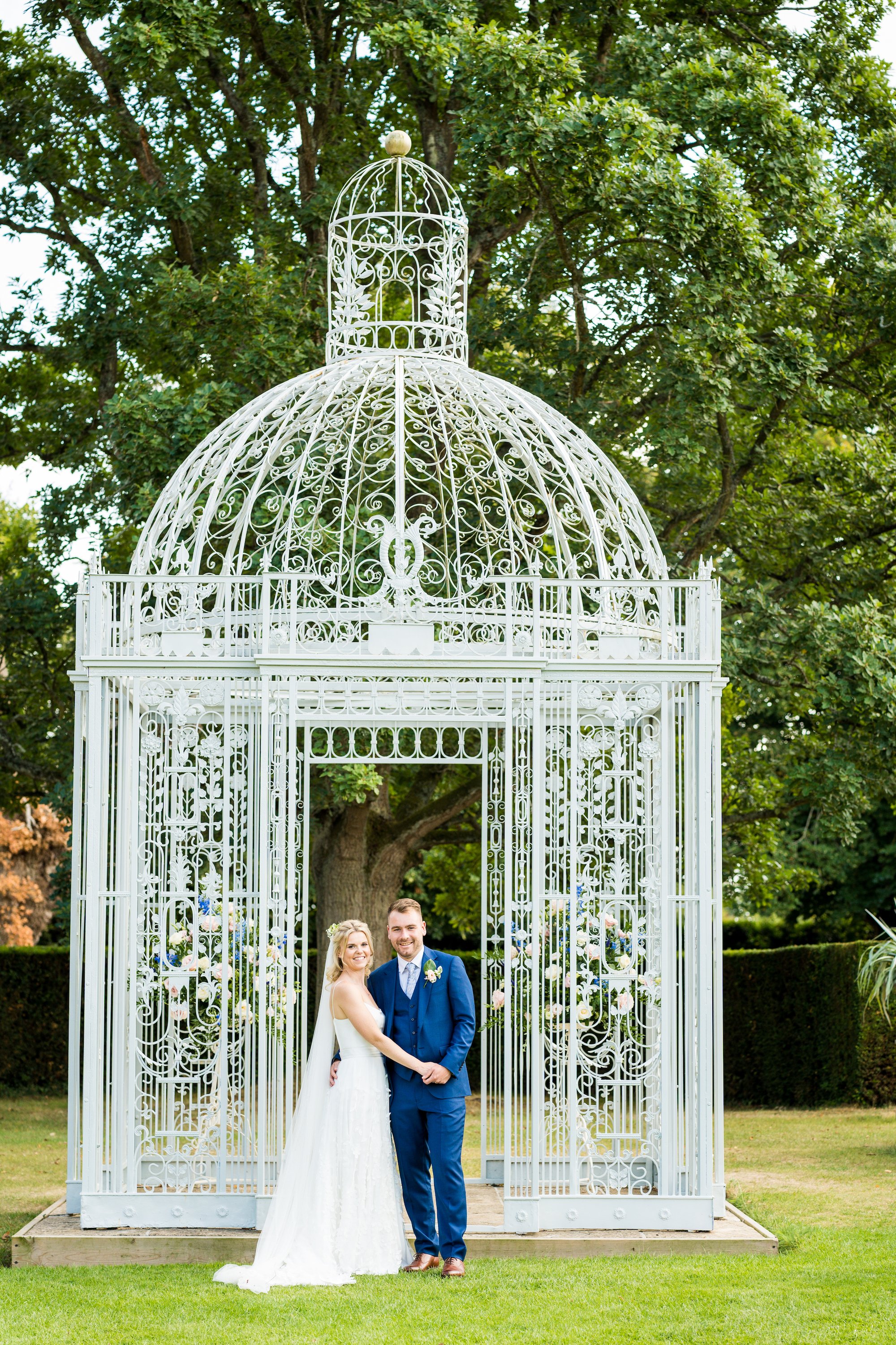 Beautiful bride Emily wore the Finsbury wedding dress and Beale overskirt by Halfpenny London on her wedding day