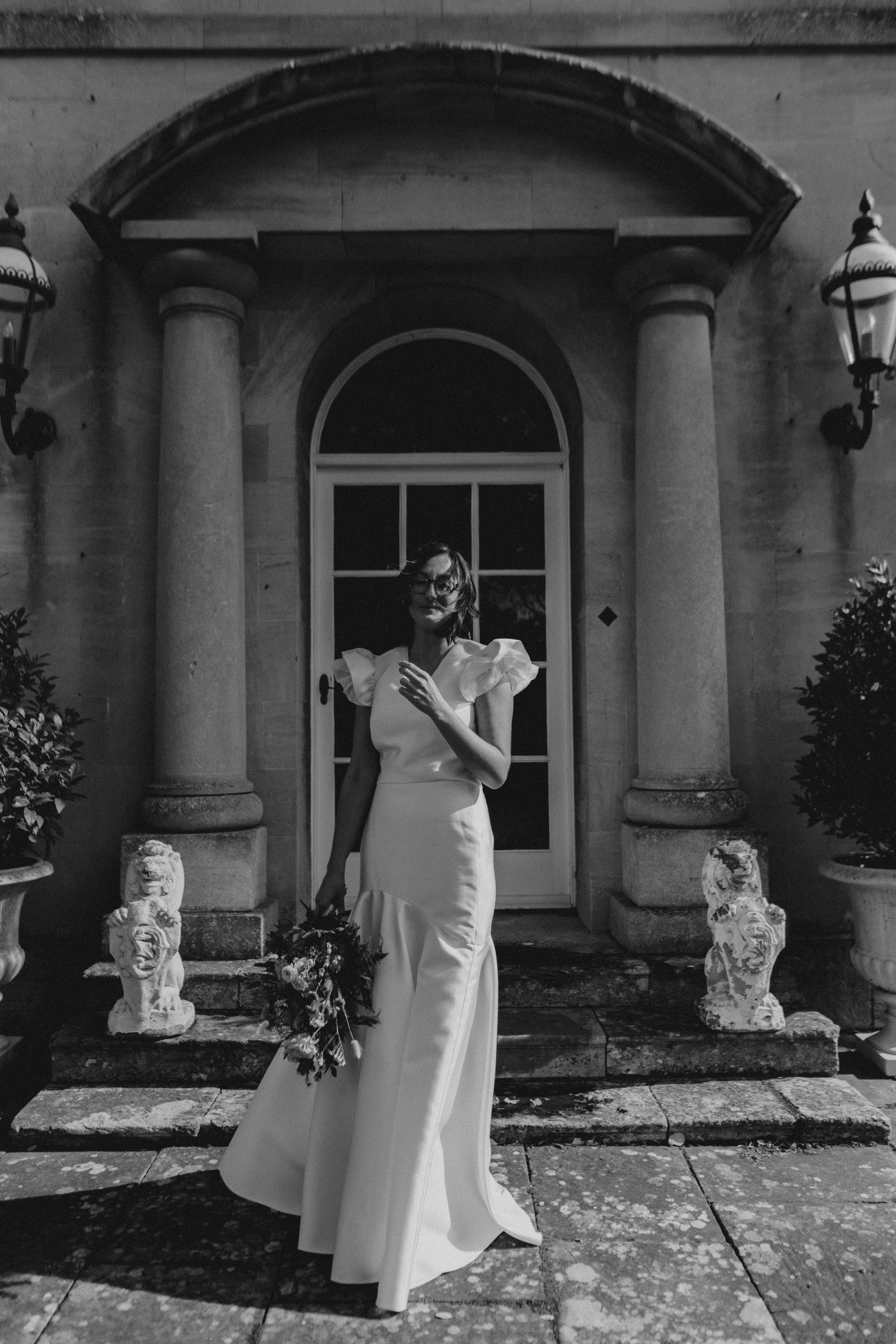 Beautiful bride Sophie wears the George wedding dress by Halfpenny London