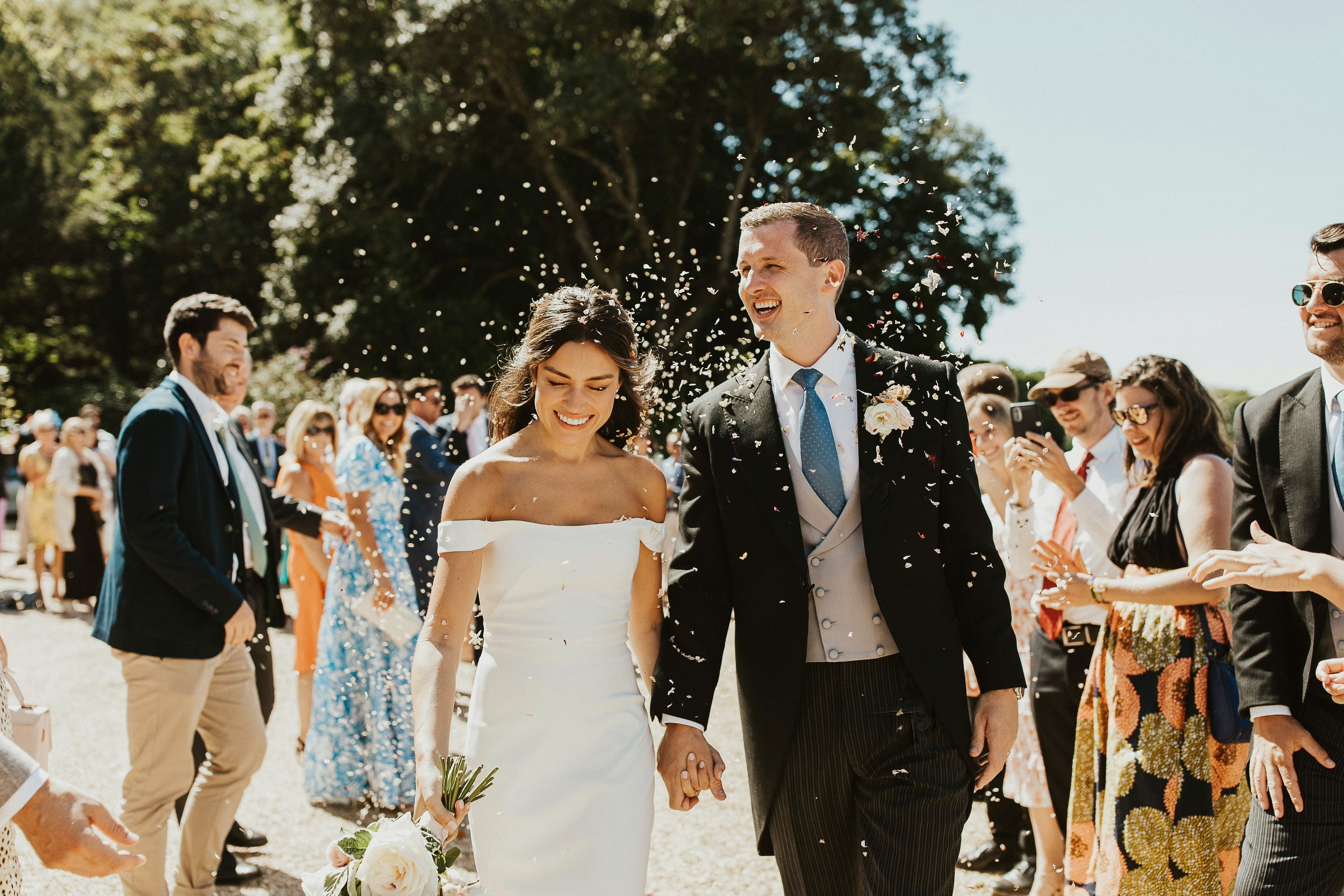 Beautiful bride Holly wore the Harbour wedding dress by Halfpenny London