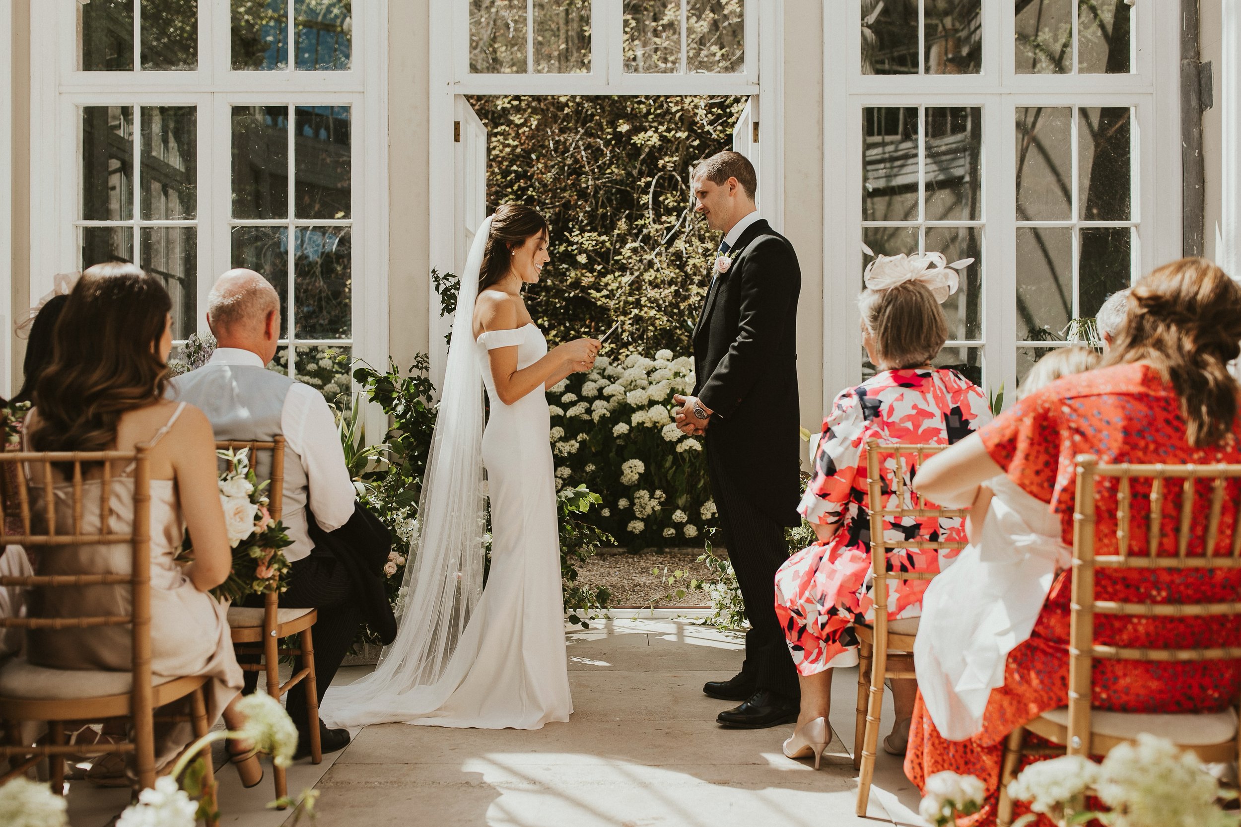 Beautiful bride Holly wore the Harbour wedding dress by Halfpenny London