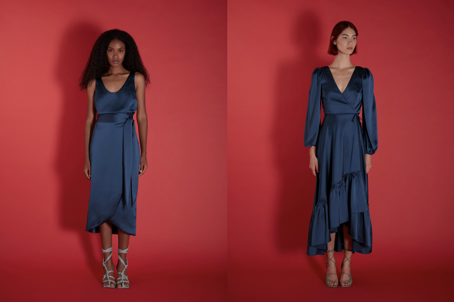 Halfpenny London Sister collection of bridesmaids dresses and separates in Navy blue