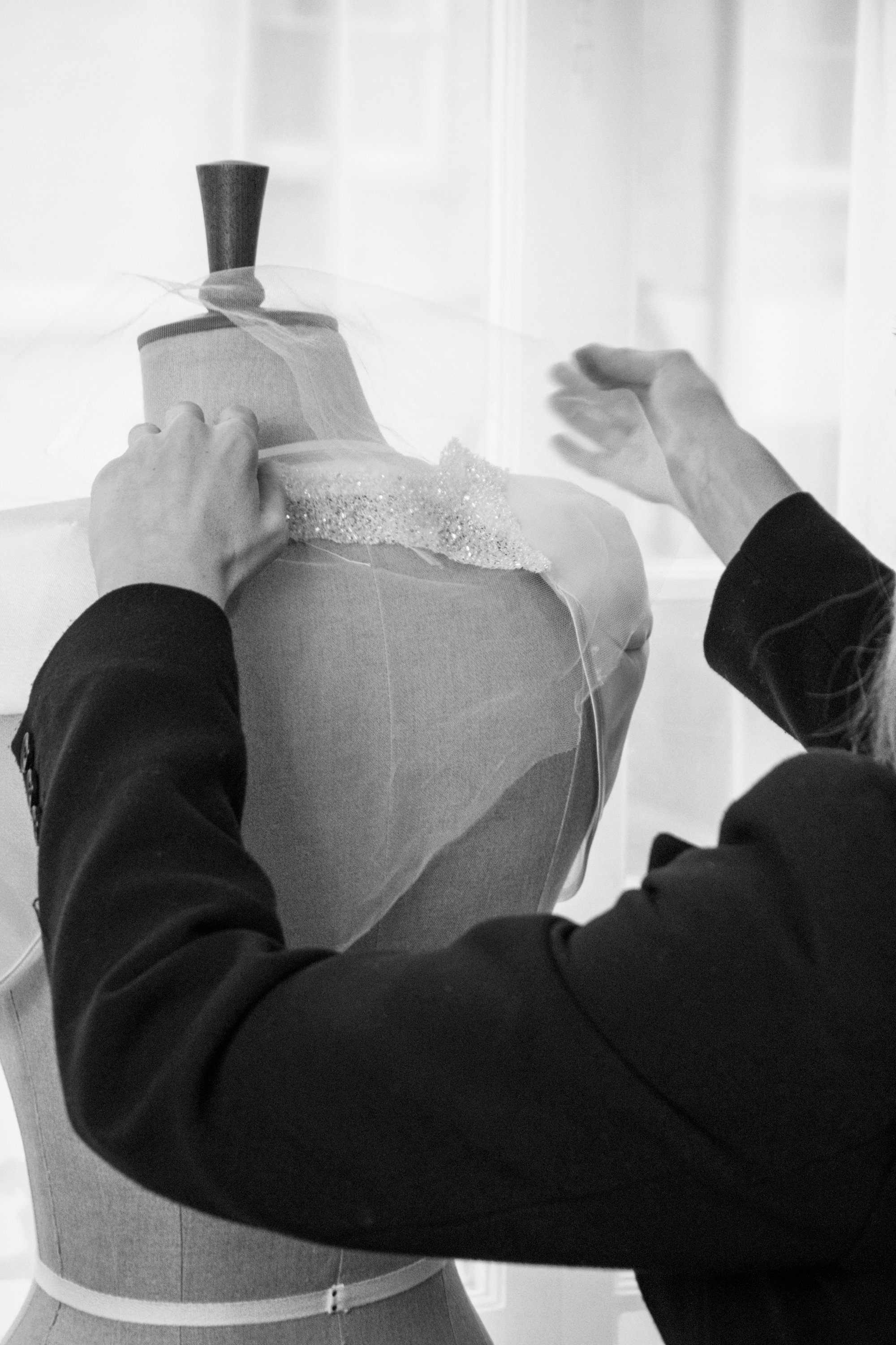 Behind the scenes in the Halfpenny London atelier. Crafting the Elder Cape