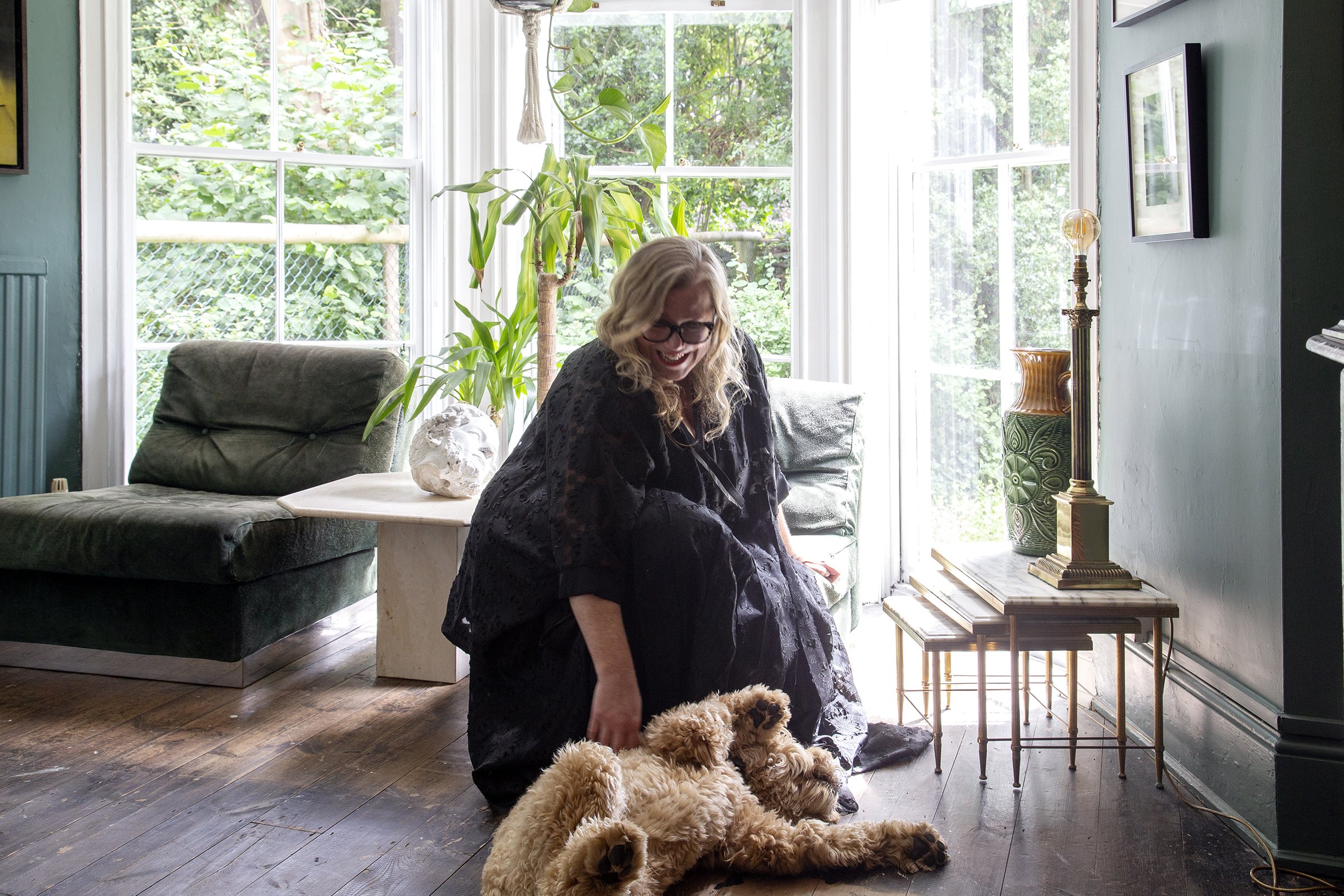Kate Halfpenny at home