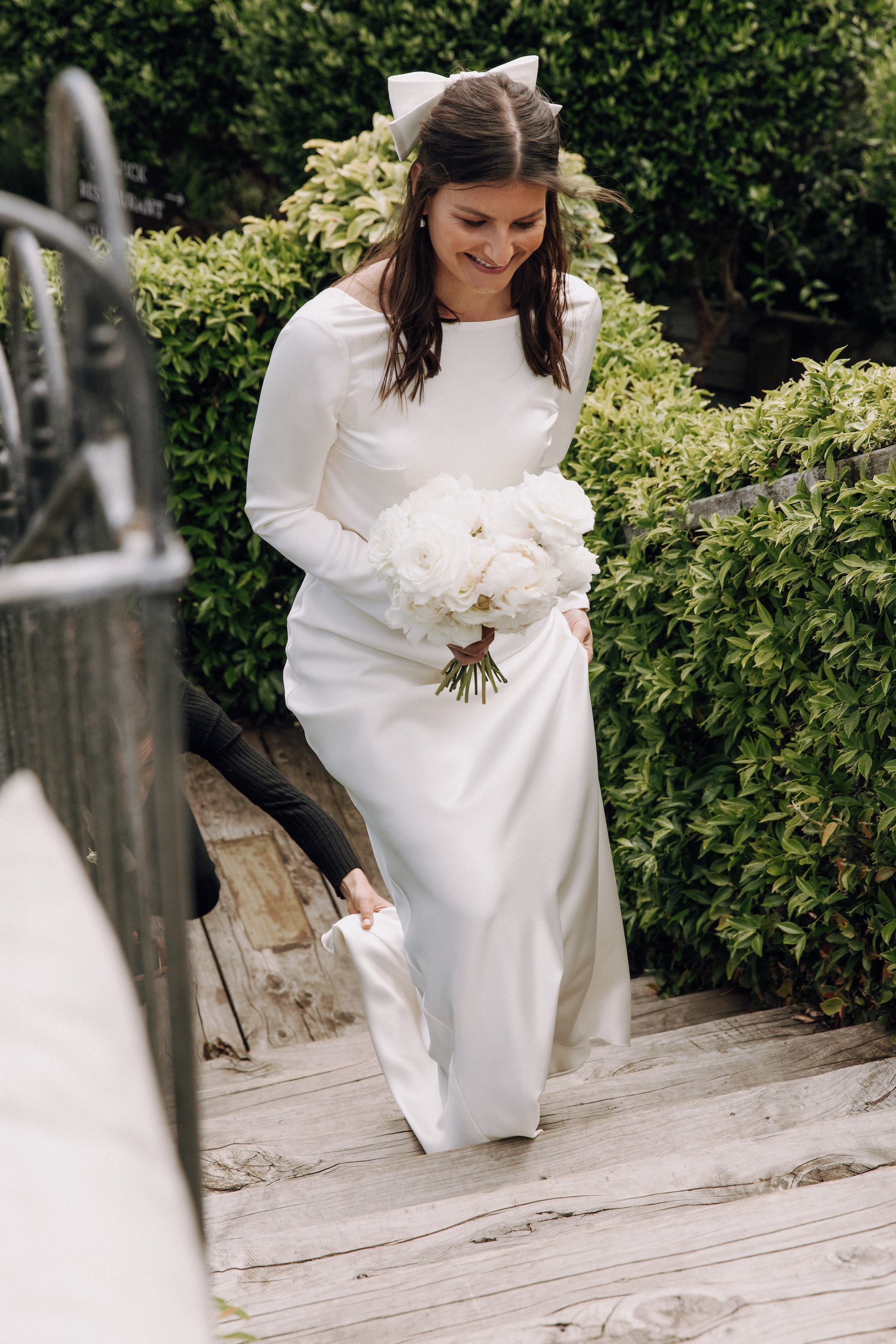 Beautiful bride Kristina wore a wedding dress by Halfpenny London