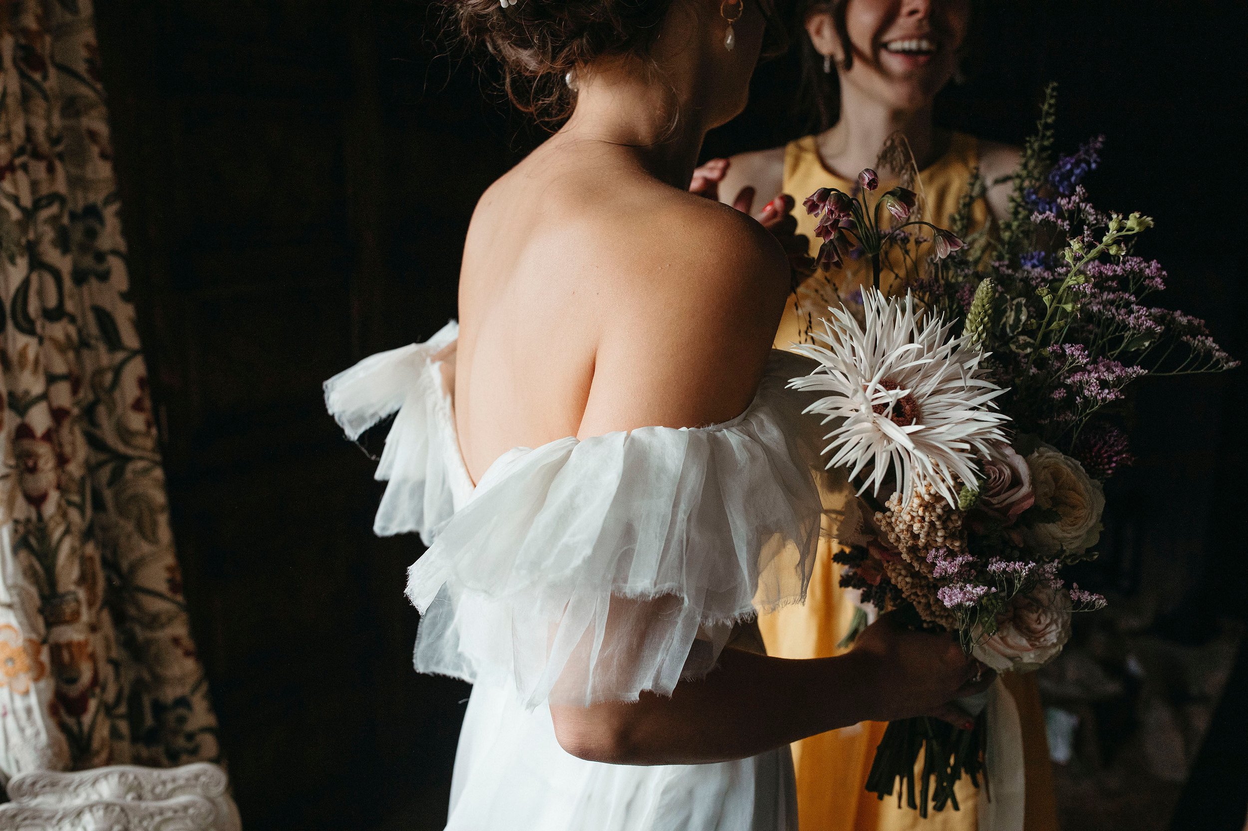 Beautiful bride Sophie wears the Mayfair dress by Halfpenny London!