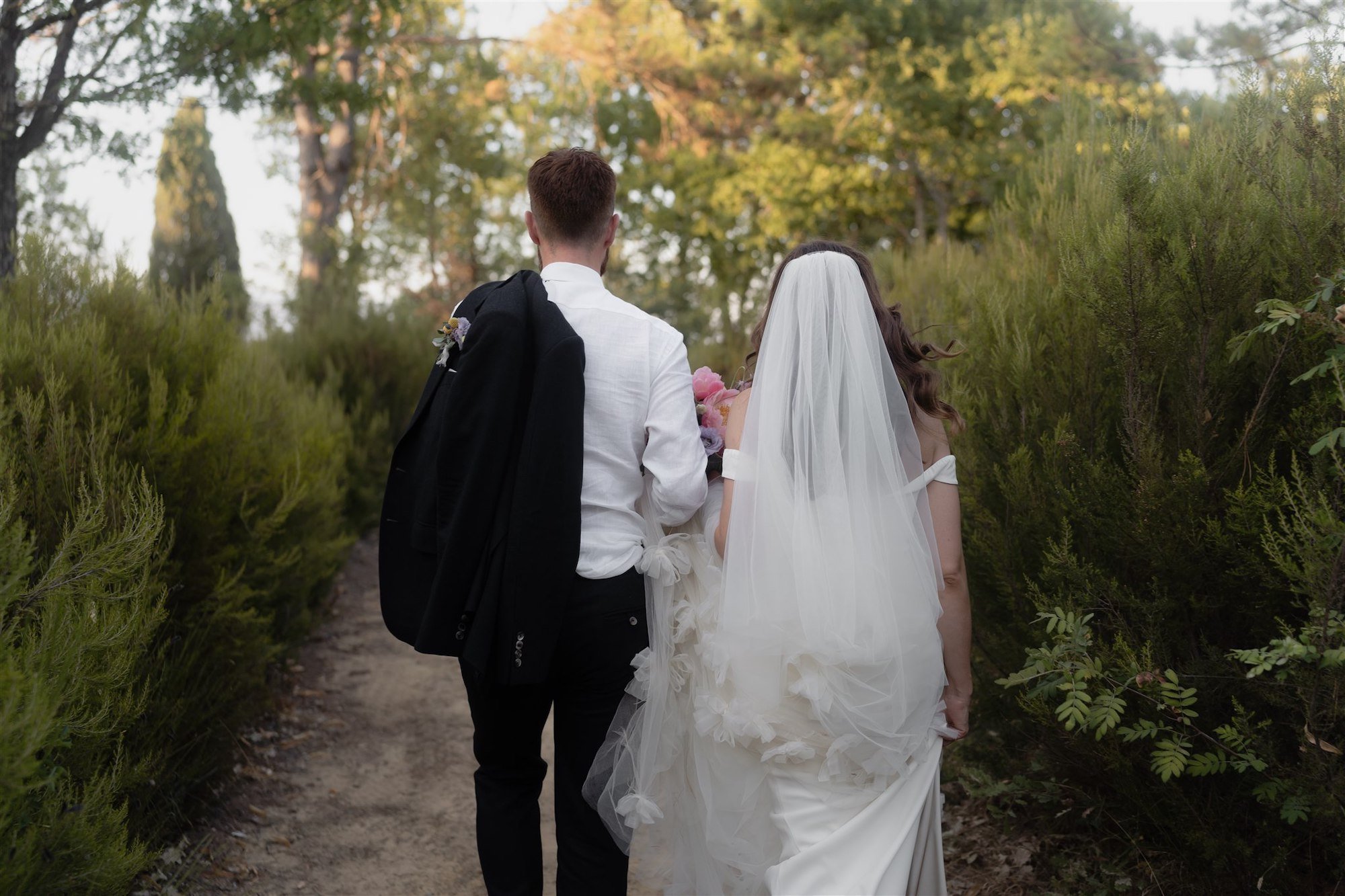 Stunning Halfpenny London bride wears the Harbour wedding dress and the Ozzie skirt