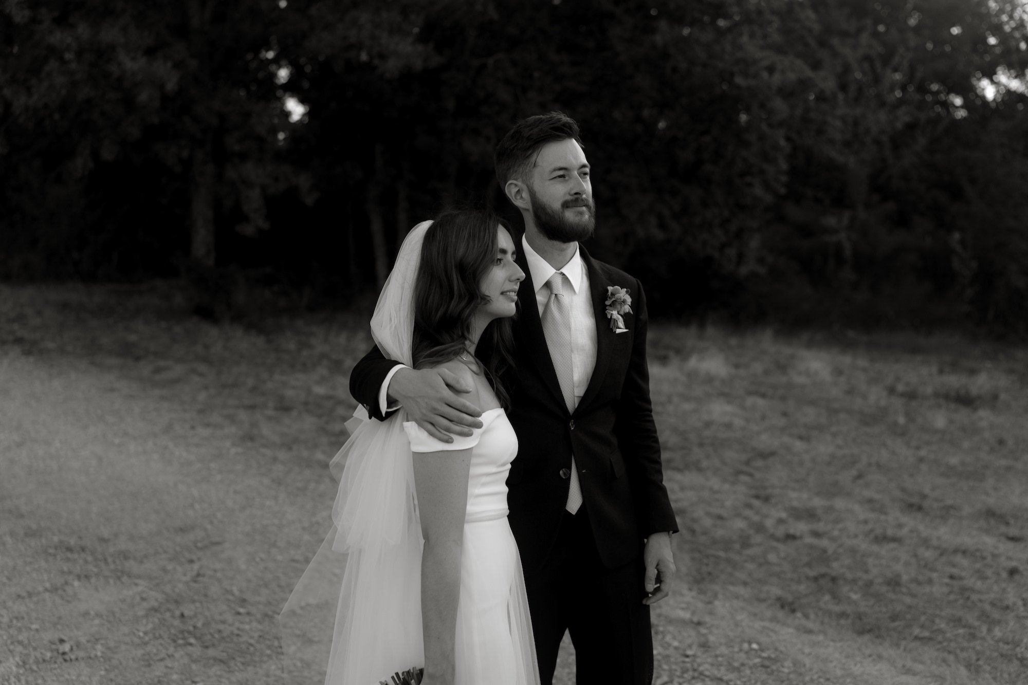 Stunning Halfpenny London bride wears the Harbour wedding dress and the Ozzie skirt