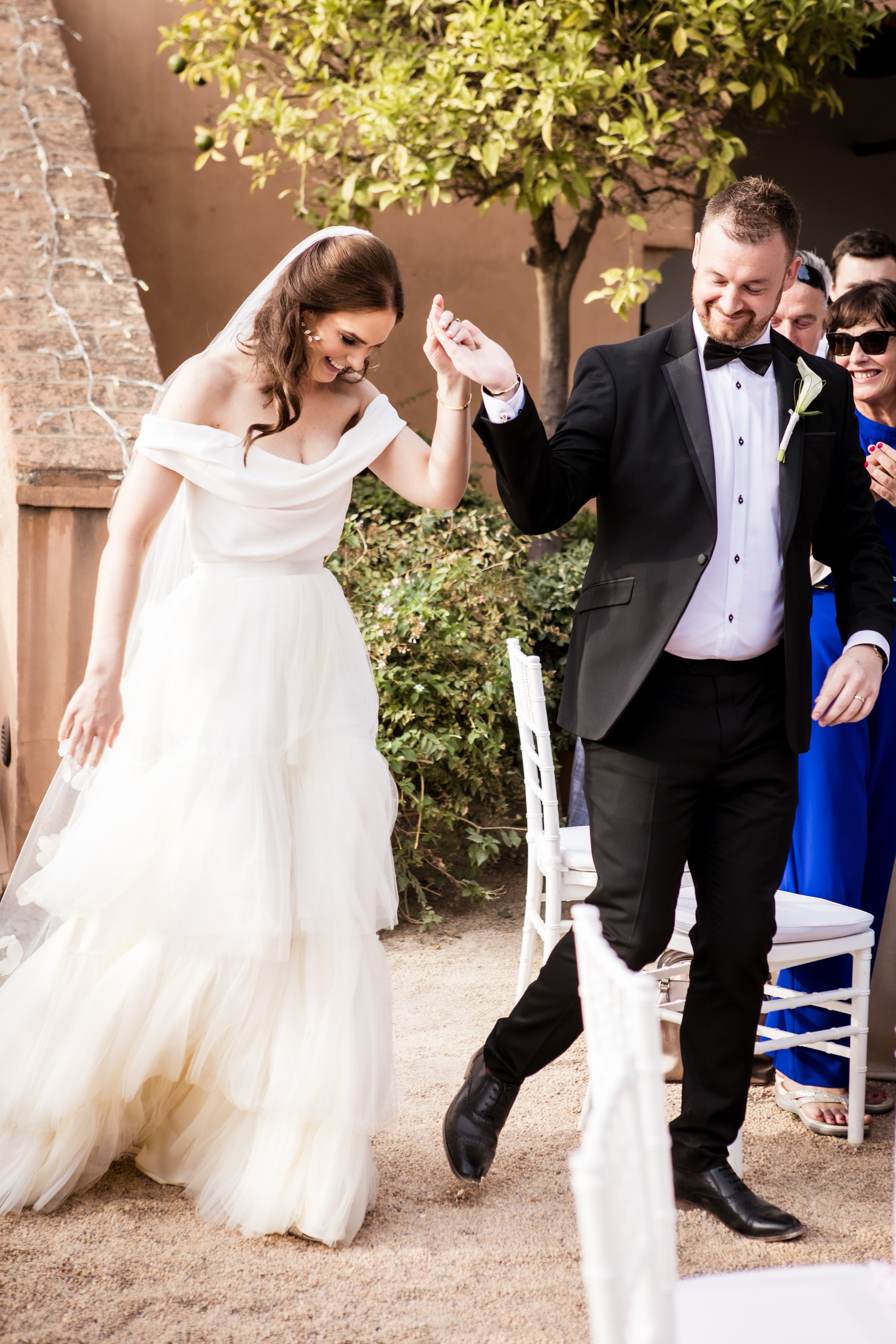 Beautiful bride Rebecca wears the Okotan corset with the Rita skirt by Halfpenny London