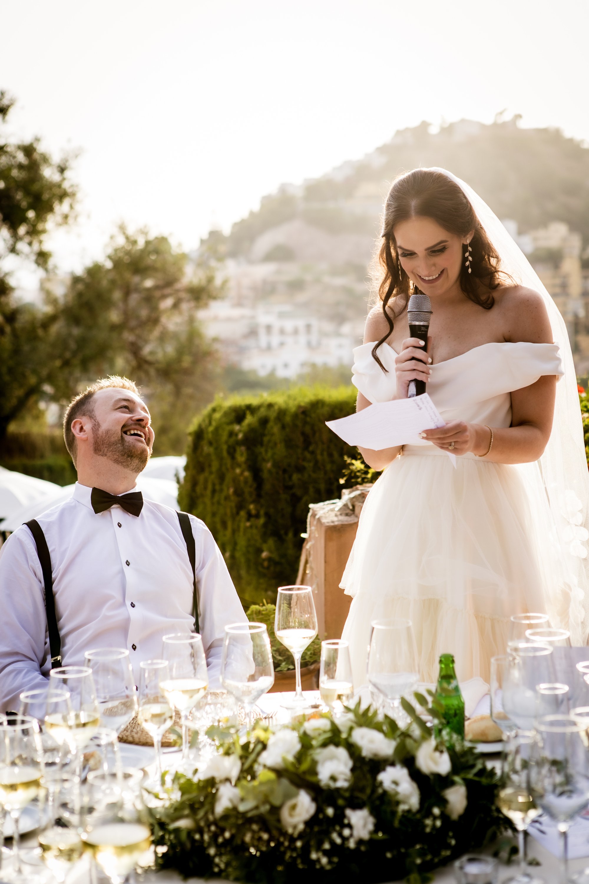 Beautiful bride Rebecca wears the Okotan corset with the Rita skirt by Halfpenny London