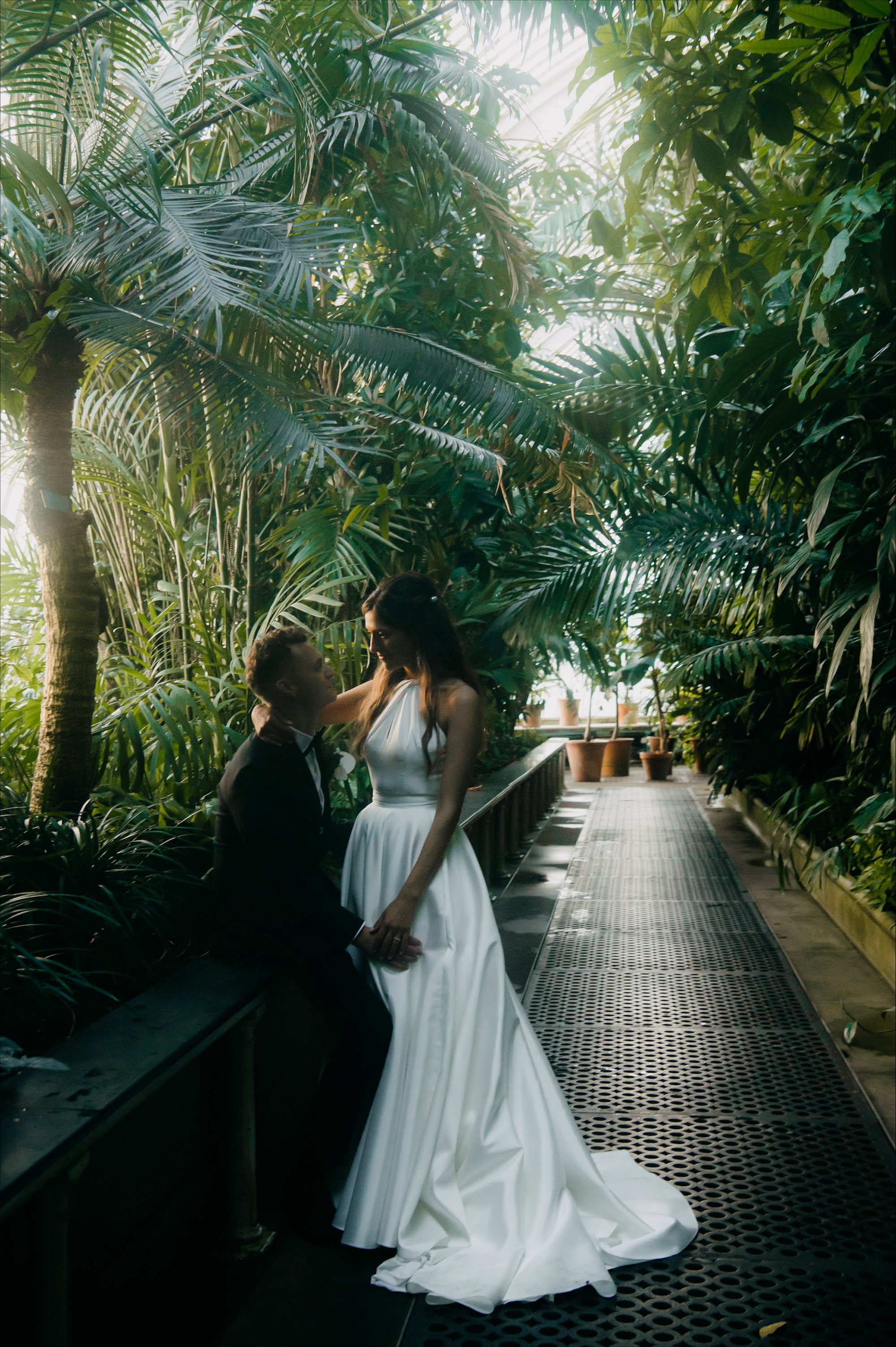 Beautiful bride Natasha wears the Cedar dress from Halfpenny London