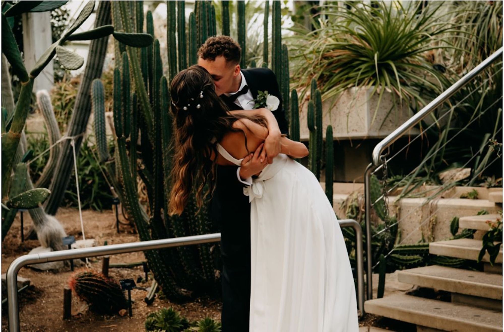 Beautiful bride Natasha wears the Cedar dress from Halfpenny London