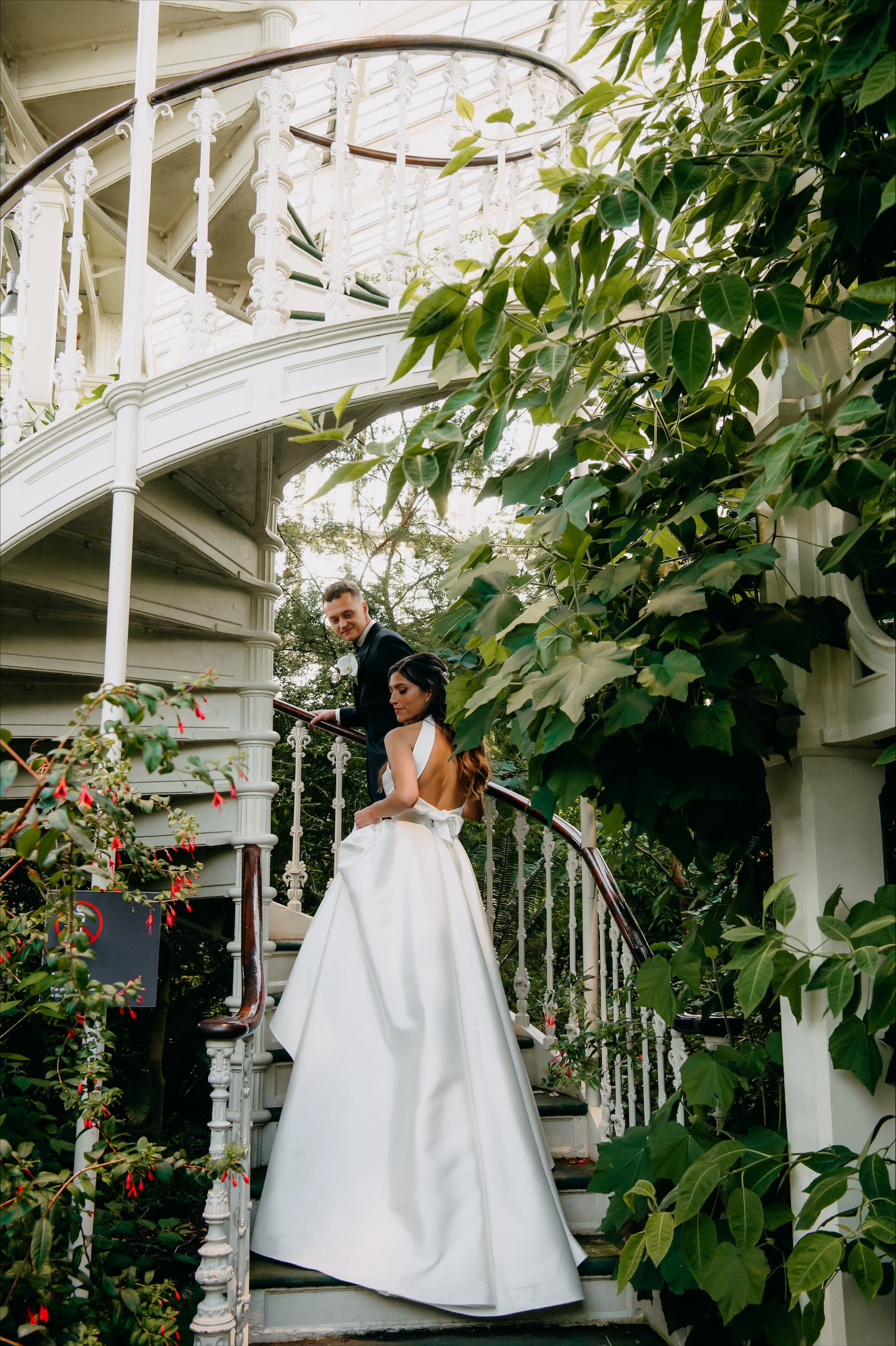 Beautiful bride Natasha wears the Cedar dress from Halfpenny London