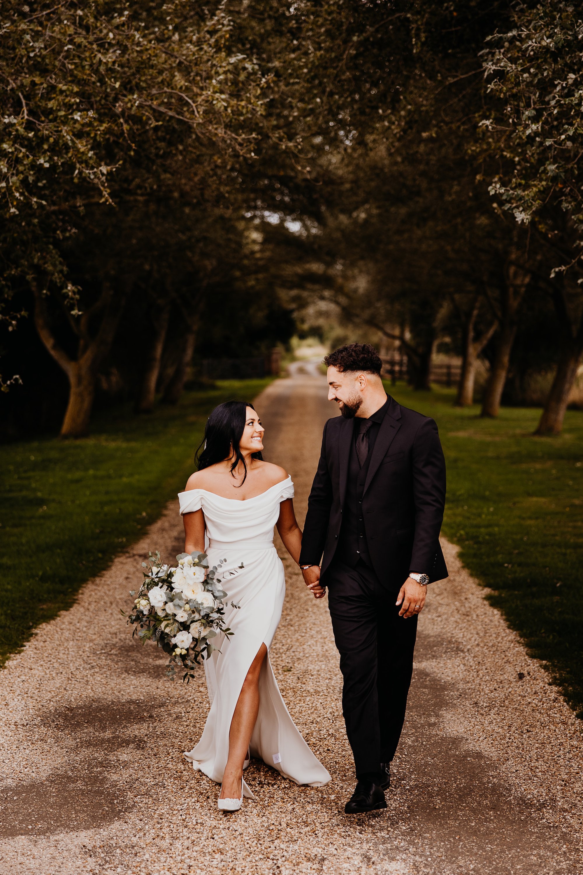 Beautiful bride Sophie wears the Okotan corset and long Okotan skirt | Wedding dresses and separates by Halfpenny London
