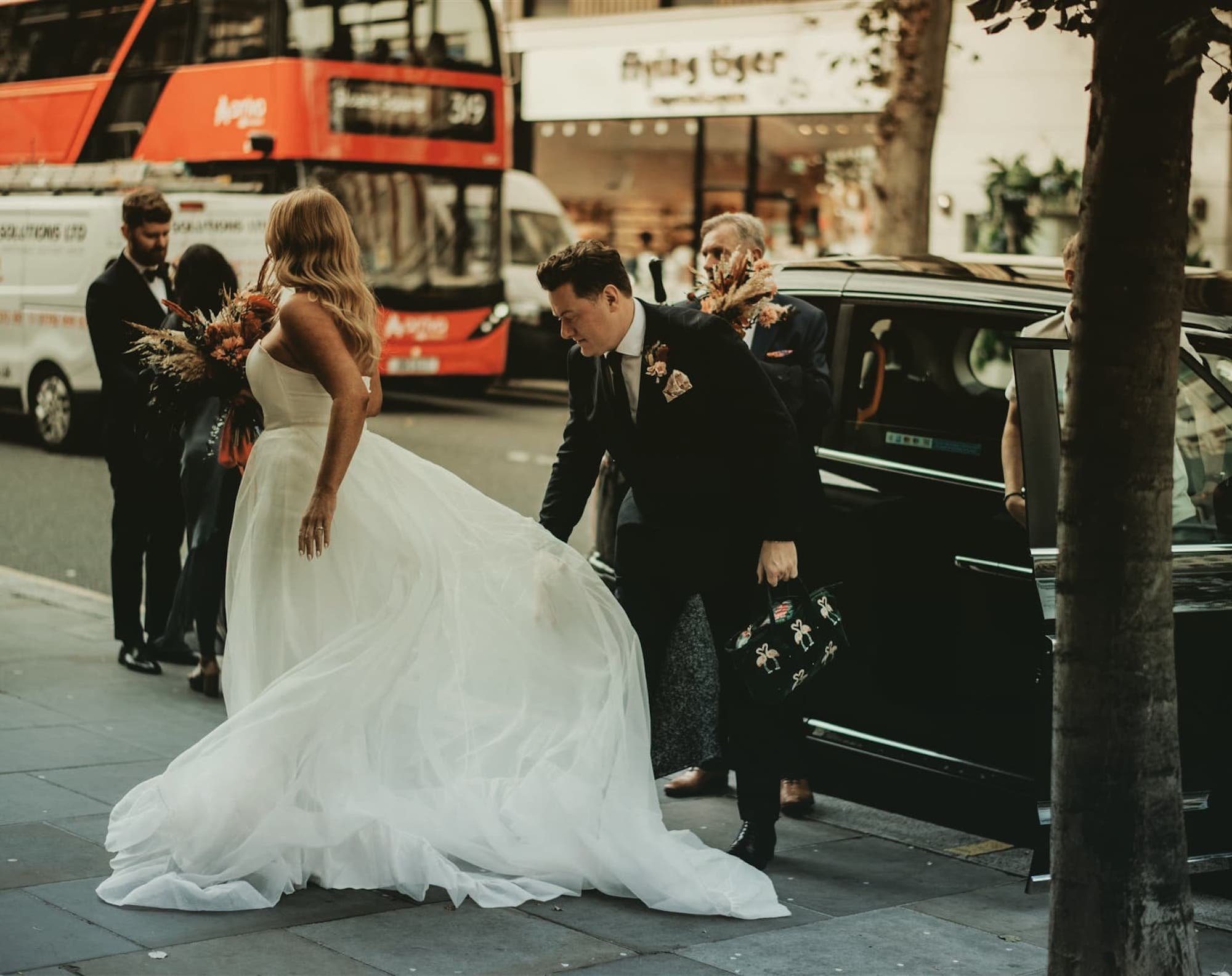 Beautiful bride Jemma wears the Oliver dress and Moon skirt | Wedding dress by Halfpenny London