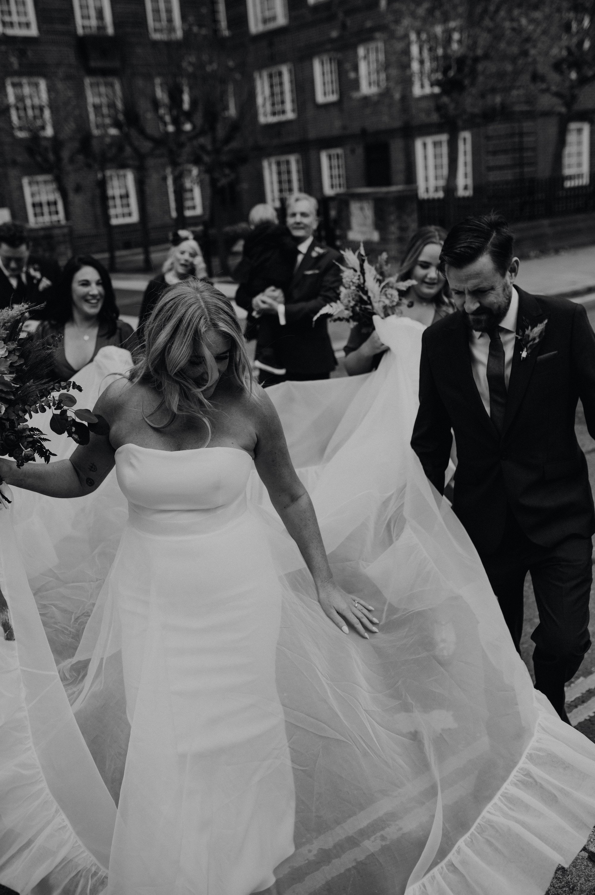 Beautiful bride Jemma wears the Oliver dress and Moon skirt | Wedding dress by Halfpenny London