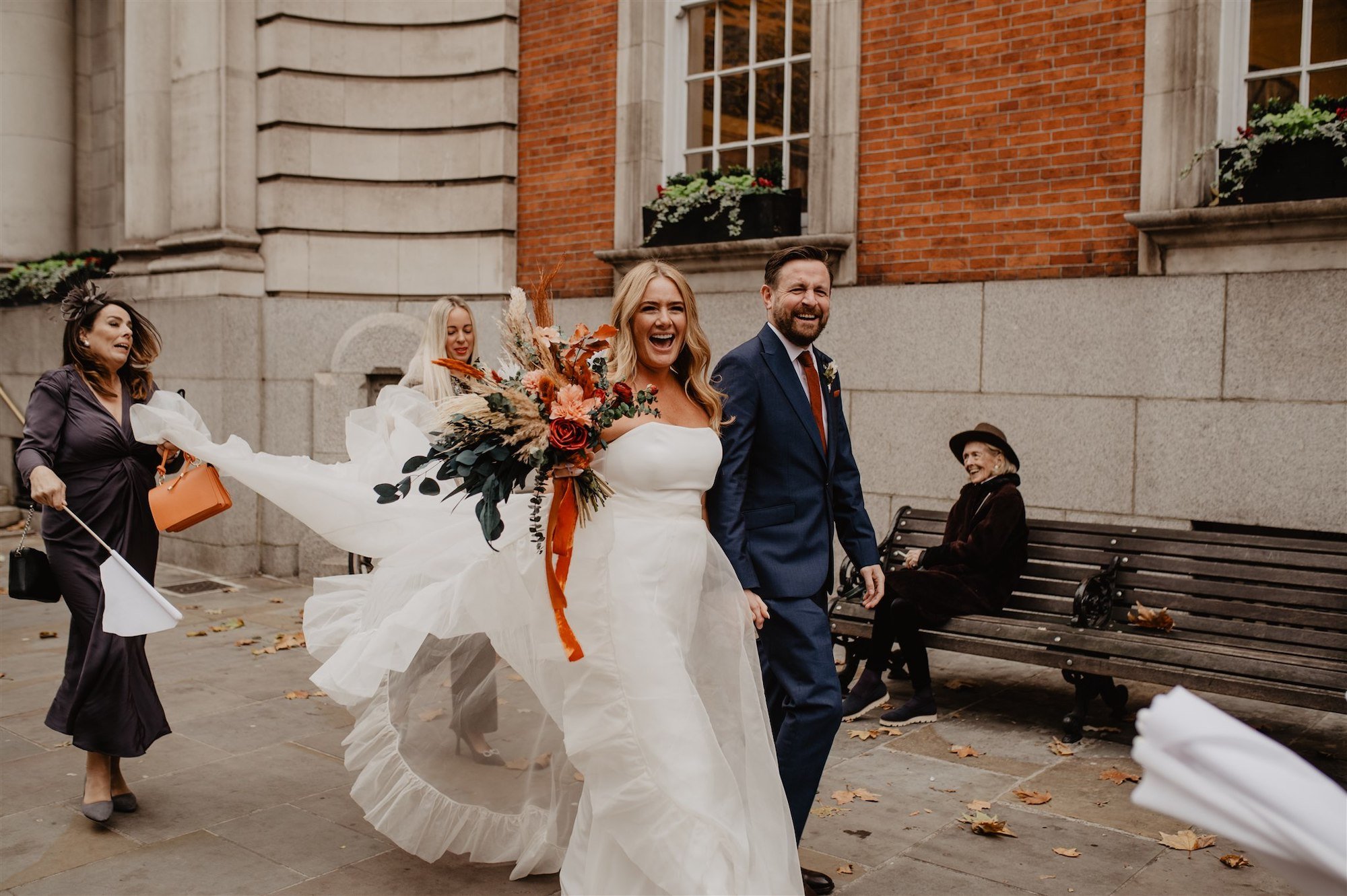 Beautiful bride Jemma wears the Oliver dress and Moon skirt | Wedding dress by Halfpenny London