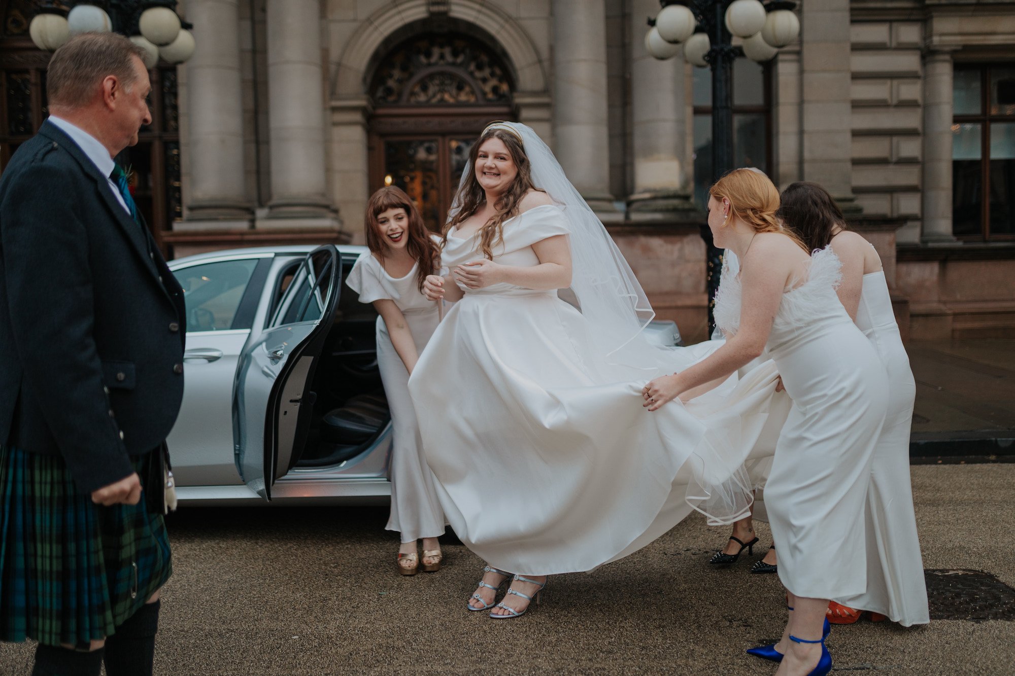 Beautiful bride Kate wore the Okotan corset and Ellie skirt | Wedding dresses and separates by Halfpenny London