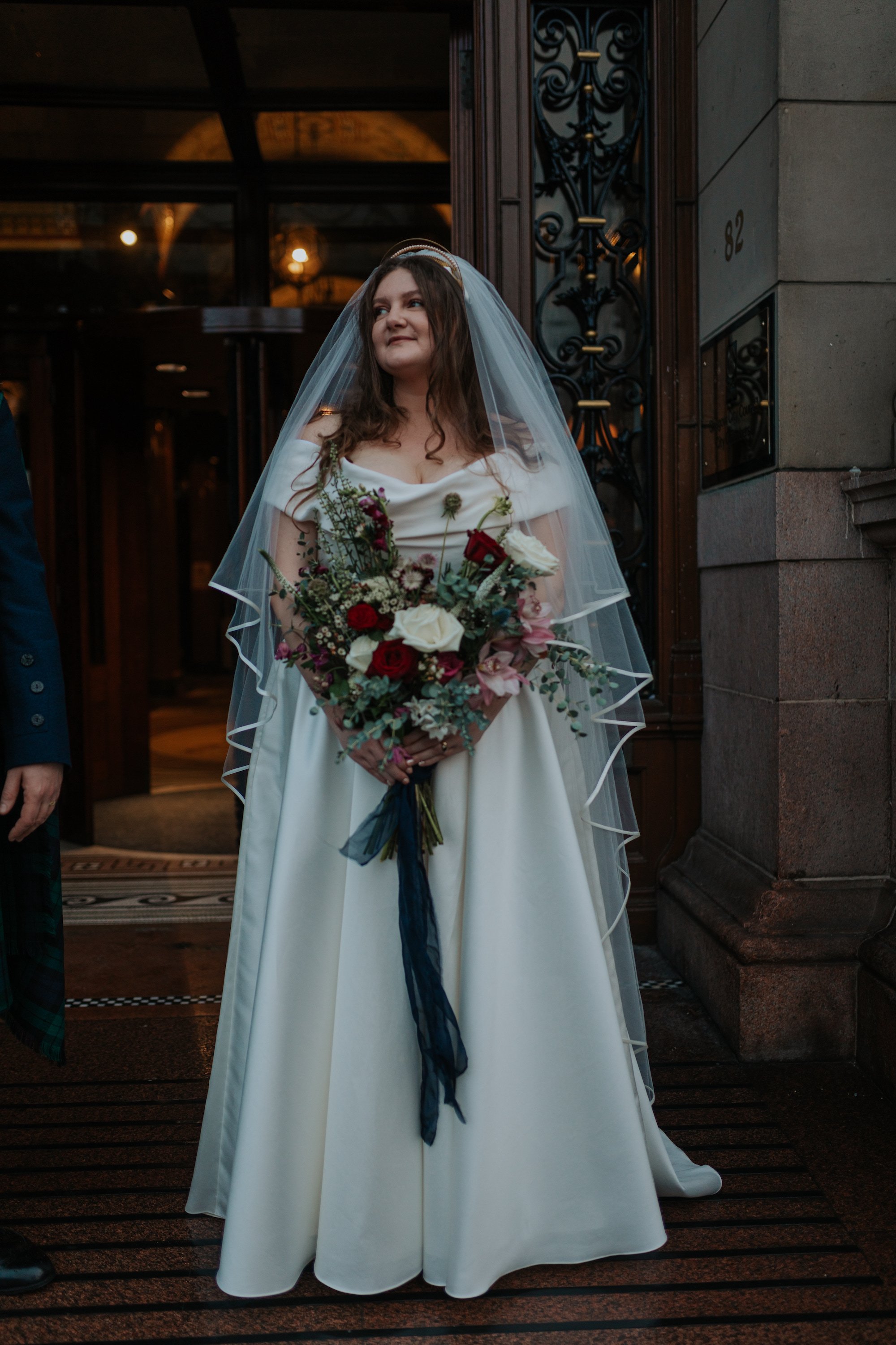 Beautiful bride Kate wore the Okotan corset and Ellie skirt | Wedding dresses and separates by Halfpenny London