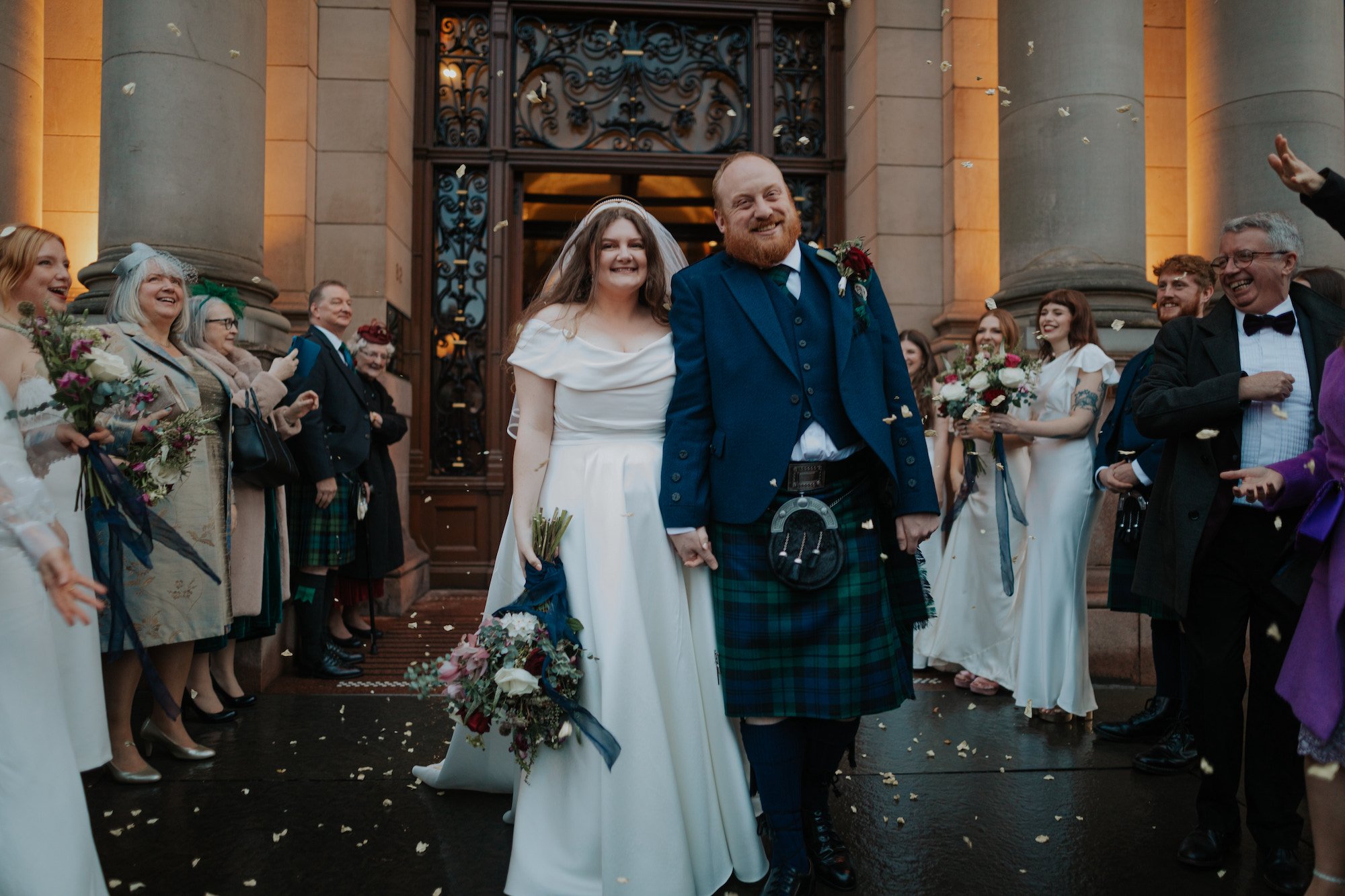 Beautiful bride Kate wore the Okotan corset and Ellie skirt | Wedding dresses and separates by Halfpenny London