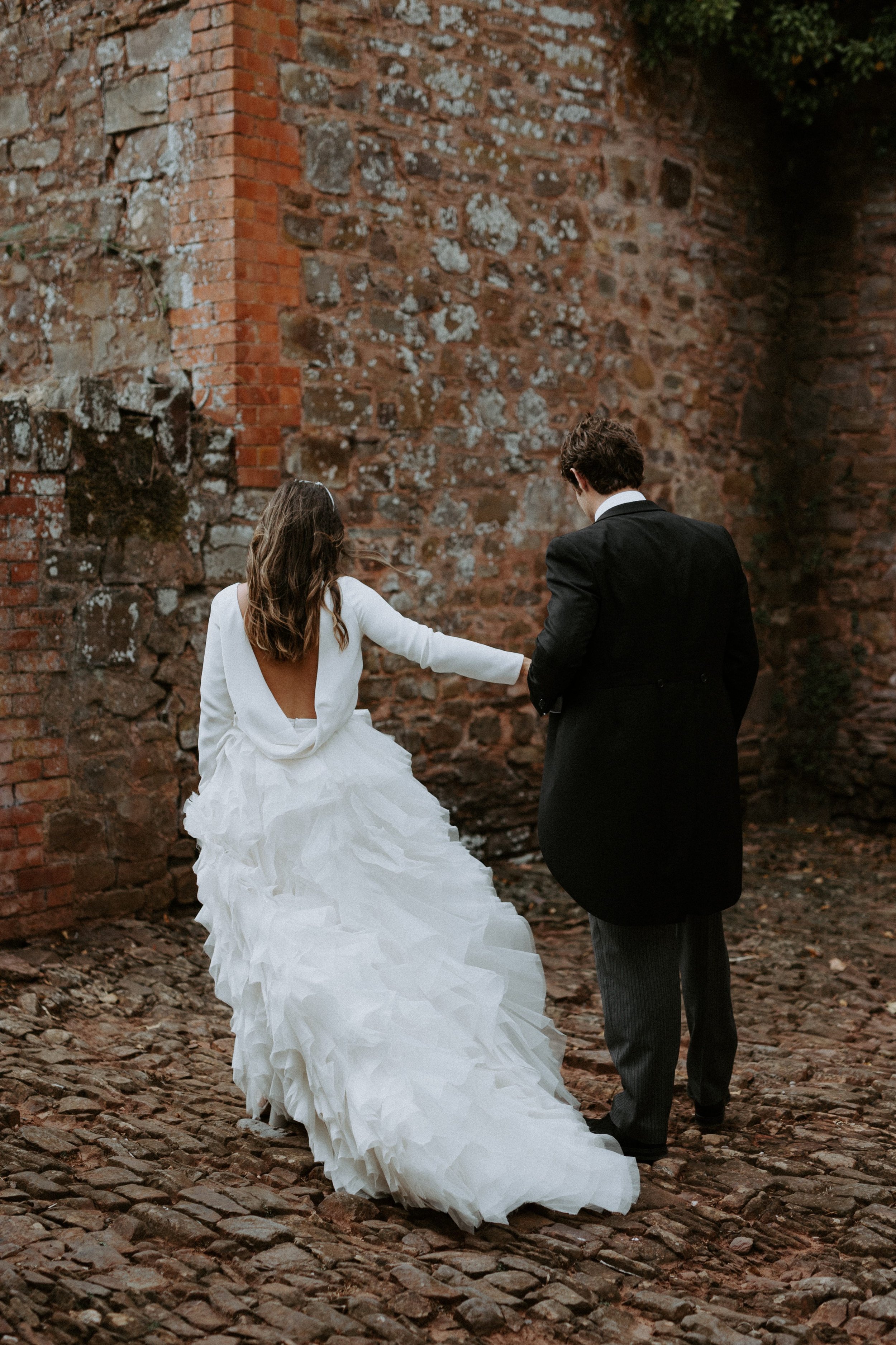 Beautiful bride Milly wore the Riri skirt and Laura top | Wedding dress by Halfpenny London 