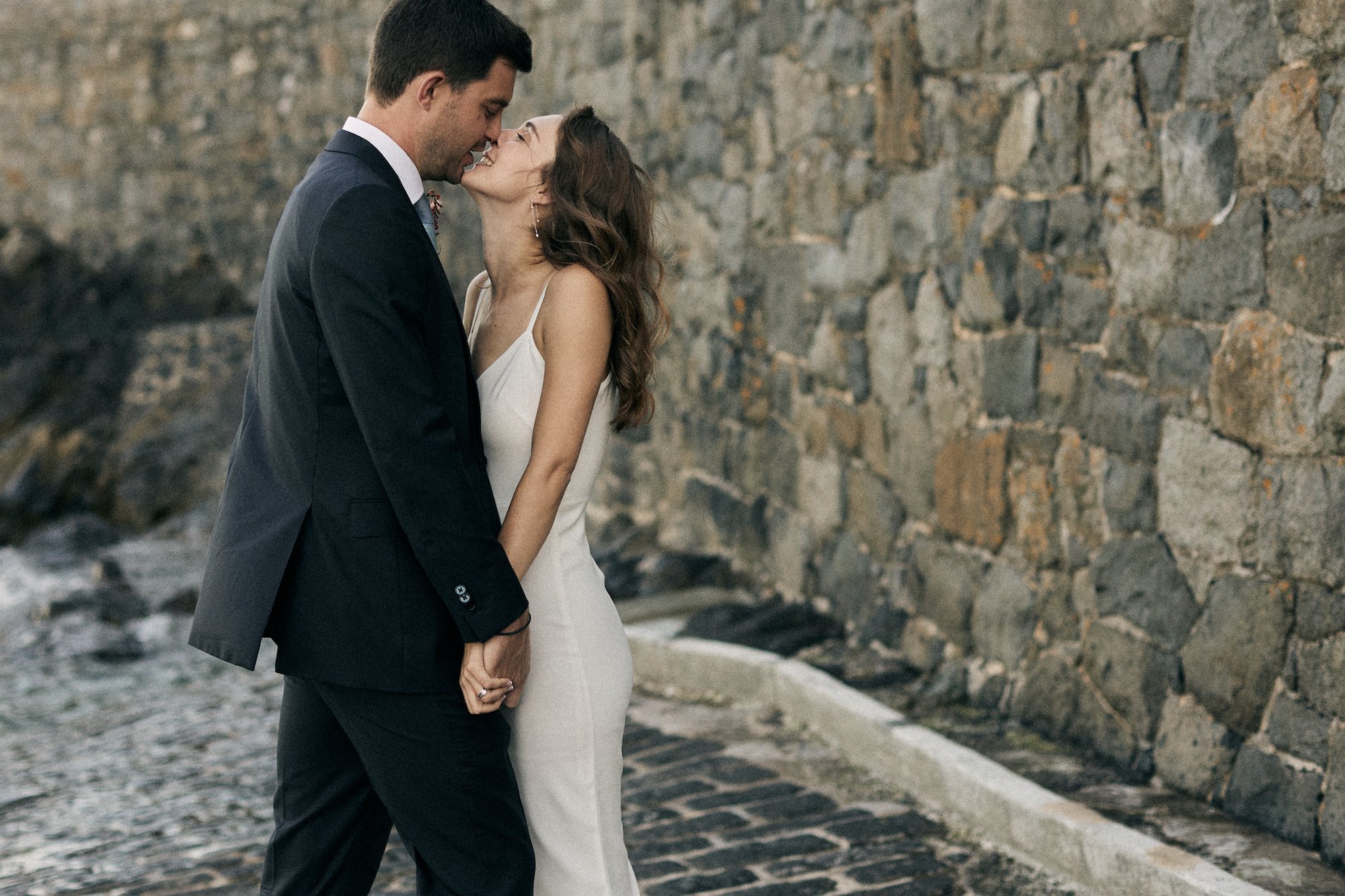 Beautiful bride  Emma wears the pearl dress with the victor slip | Wedding dresses by Halfpenny London