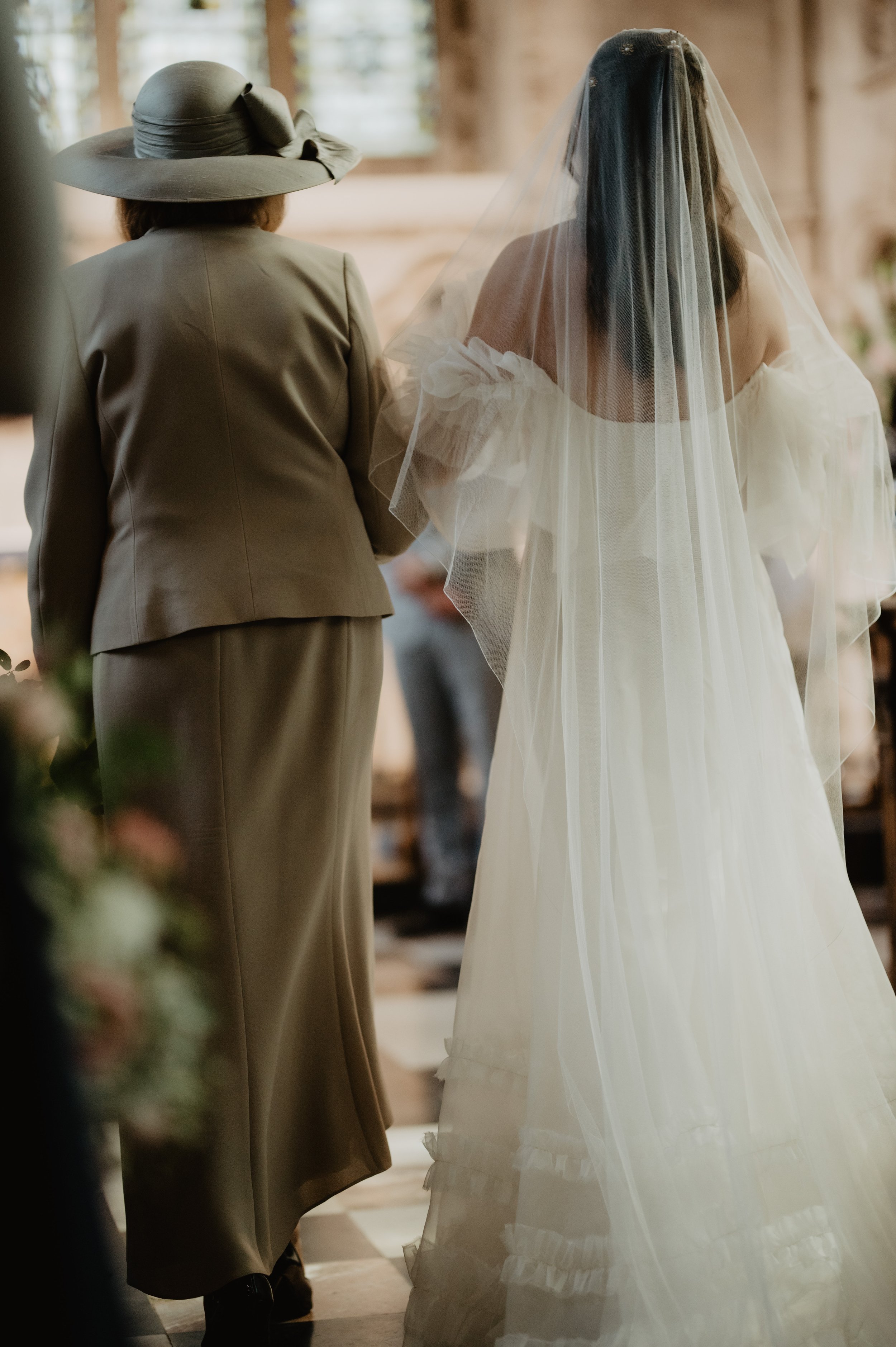 Beautiful bride Juliette wears the Mayfair wedding dress by Halfpenny London