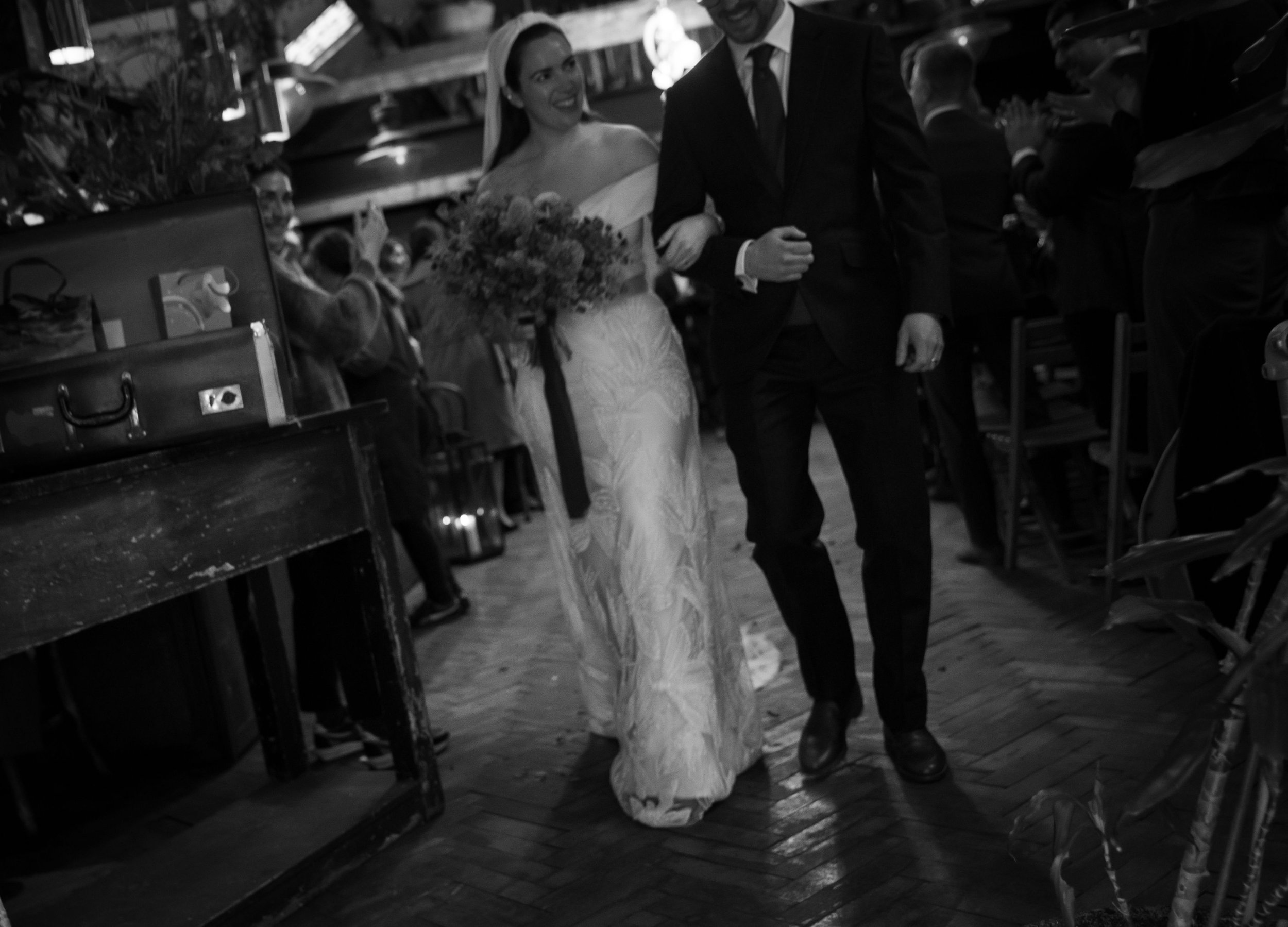 Beautiful bride Natalie wore the Daffodil wedding dress and Maple skirt by Halfpenny London