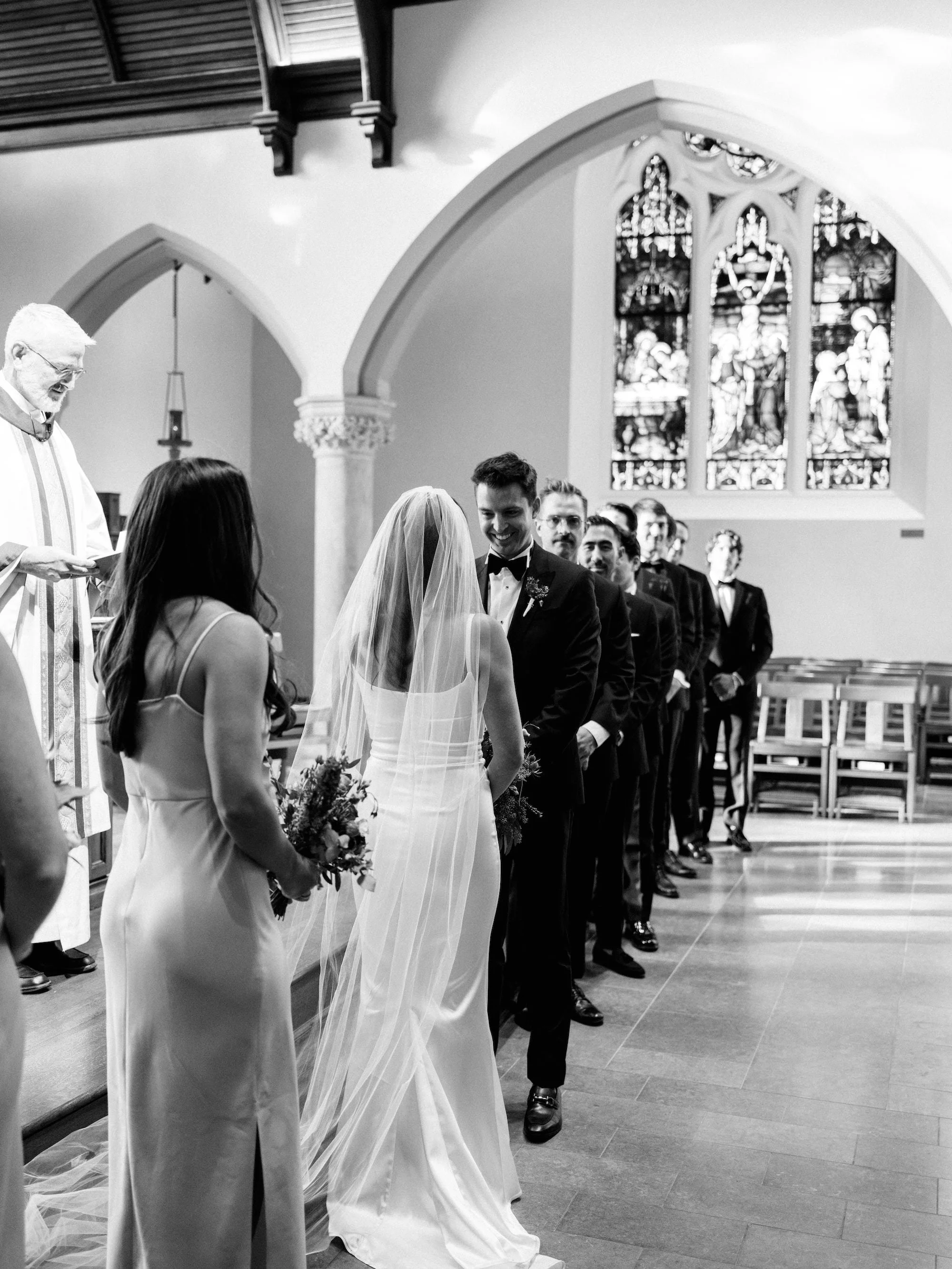 Beautiful bride Andrea wore a wedding dress by Halfpenny London