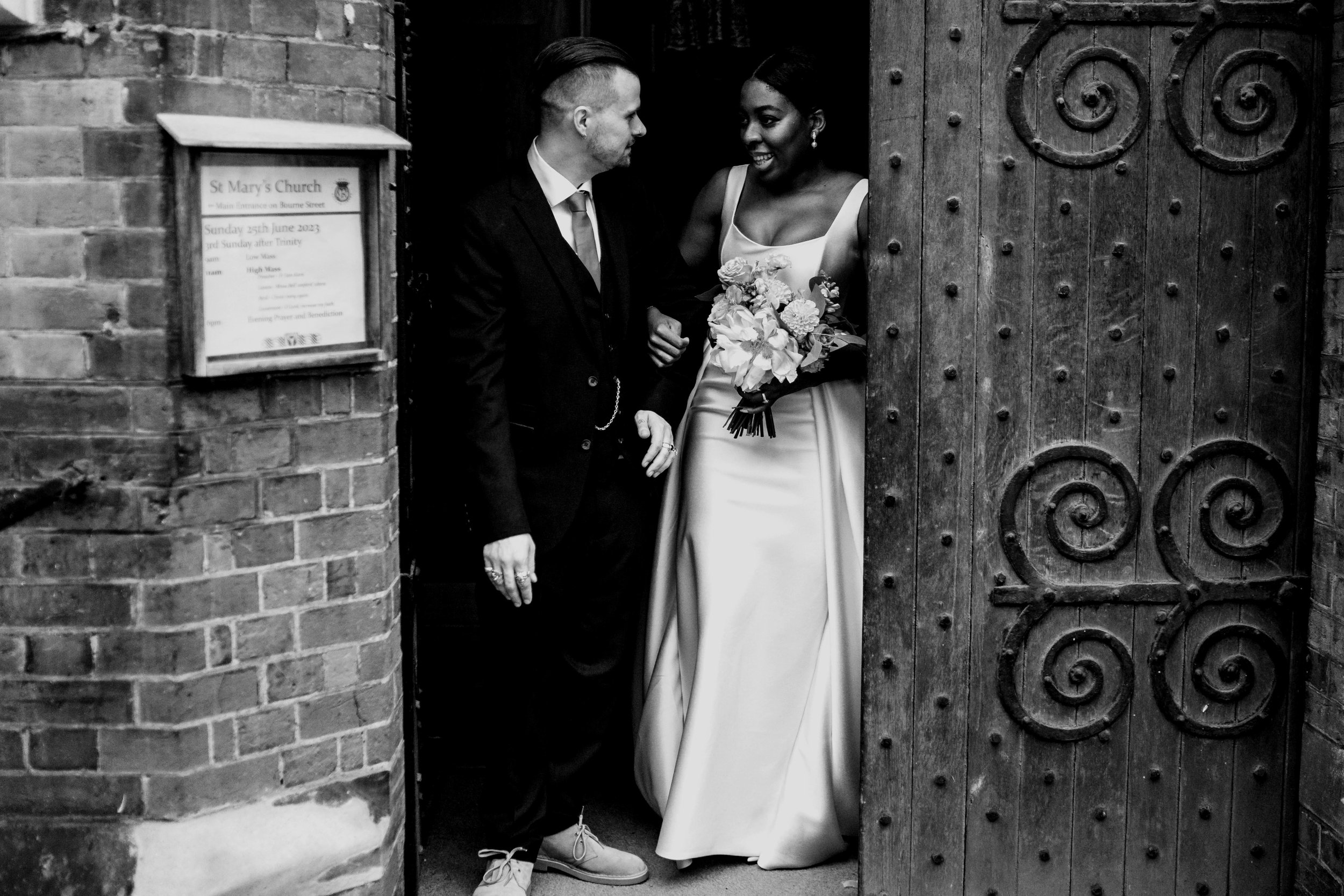 Beautiful Halfpenny London bride Remy wears the Ivory Dahlia dress | Wedding dresses by Halfpenny London