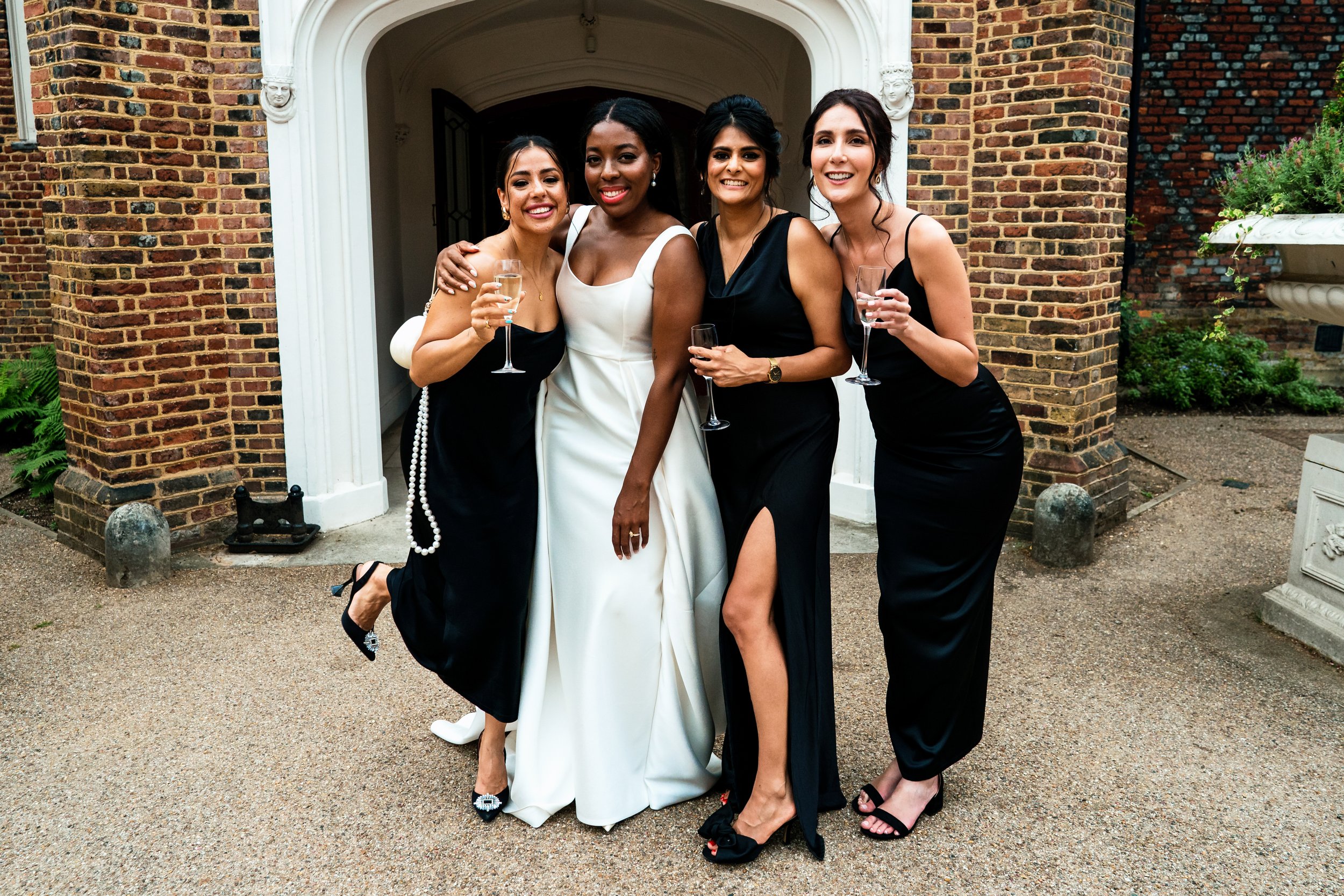 Beautiful Halfpenny London bride Remy wears the Ivory Dahlia dress | Wedding dresses by Halfpenny London