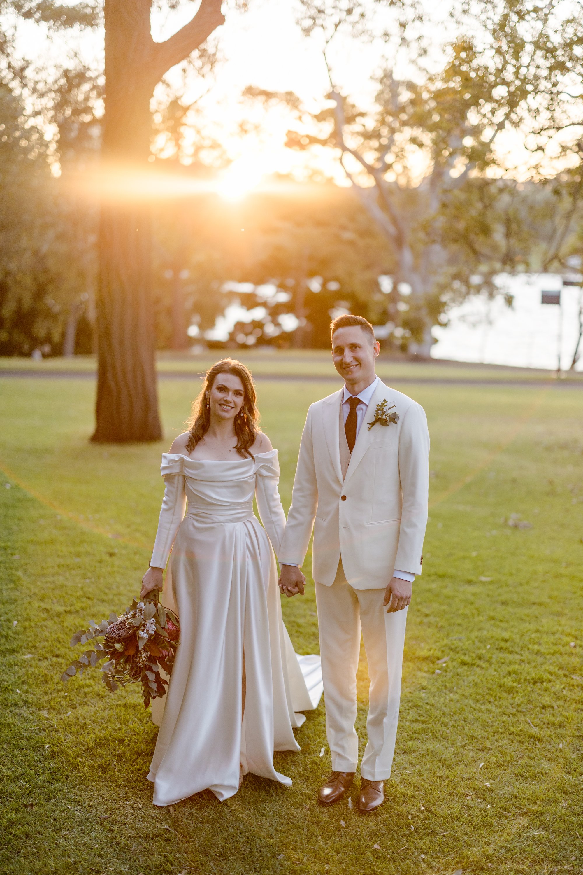 Stunning bride Bethany wears a wedding dress by Halfpenny London 