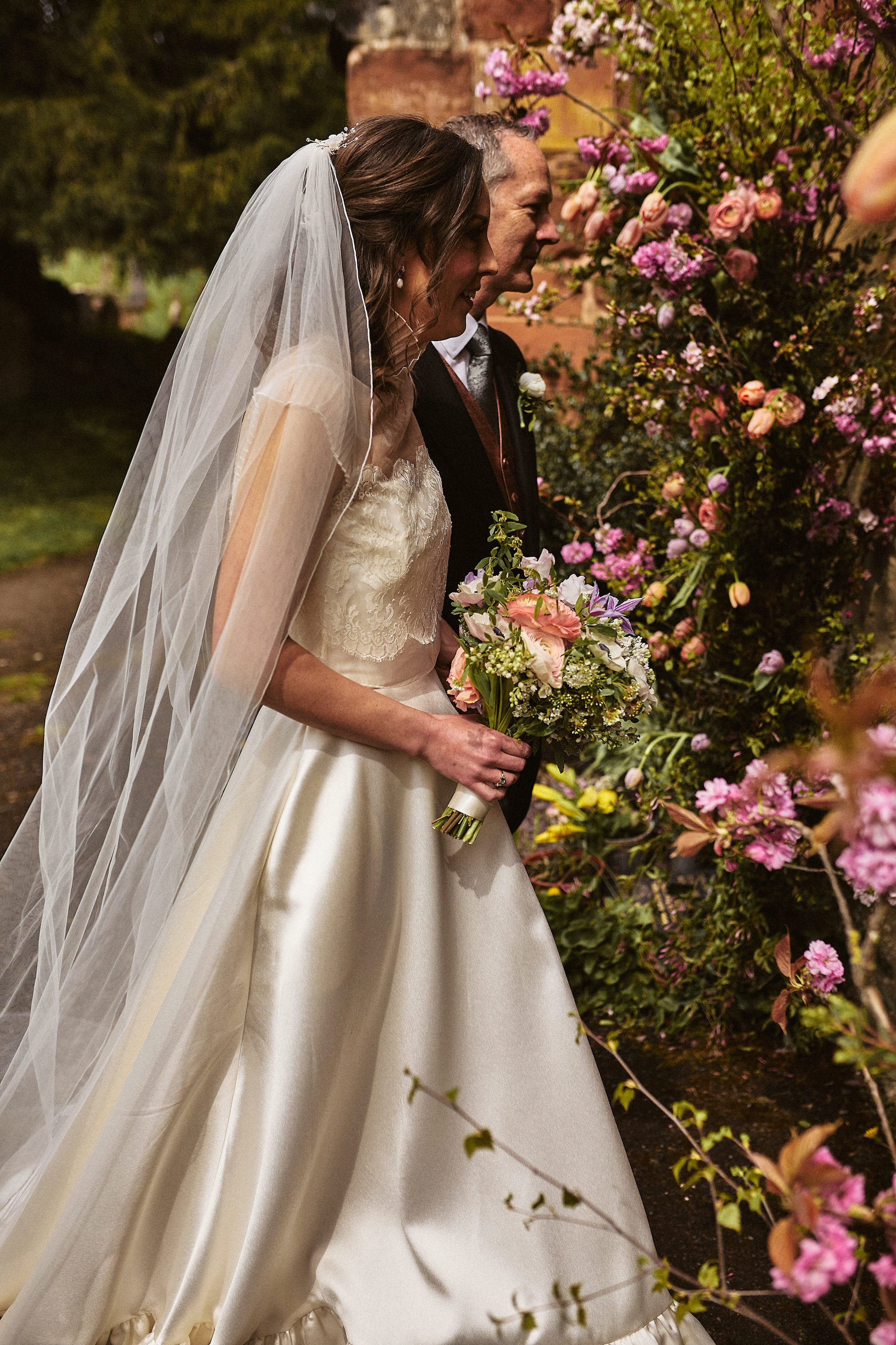 Beautiful bride Becky wore the Breeze wedding dress, Wren Top and Issa shrug for her wedding day | Halfpenny London bride